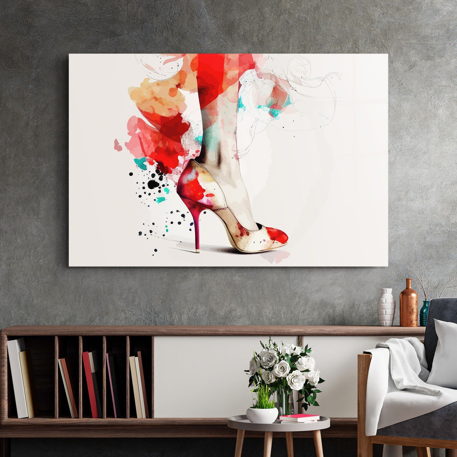 Cream Heels Art mockup 2