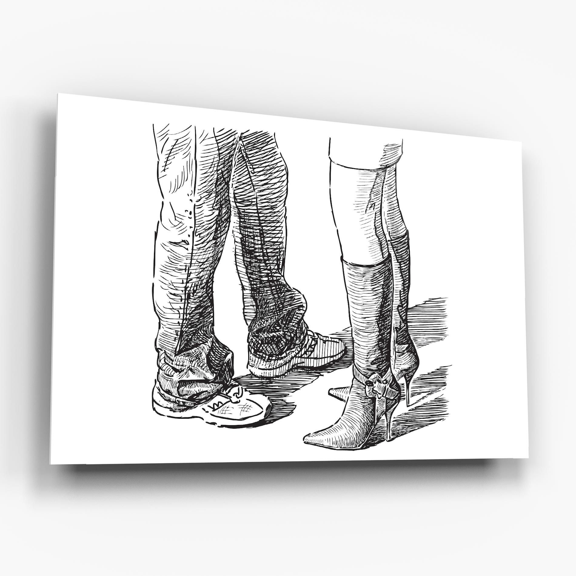 Black Line Shoes mockup 6