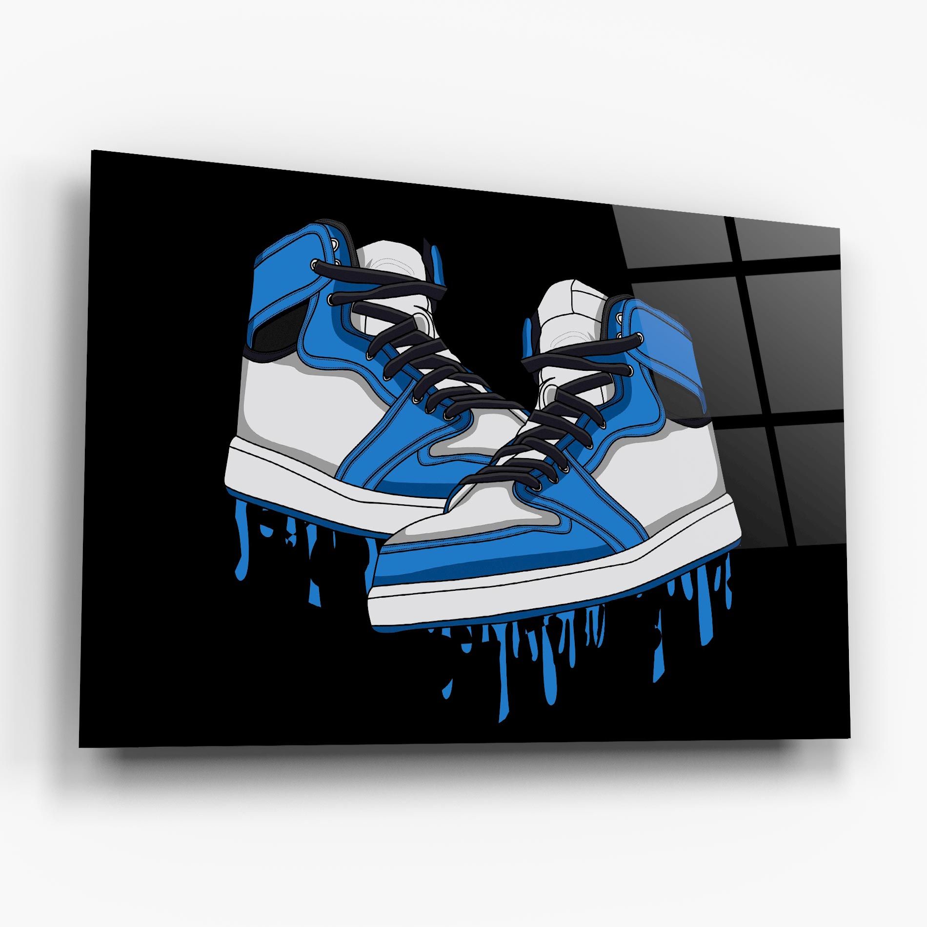 Blue White Shoes mockup 6