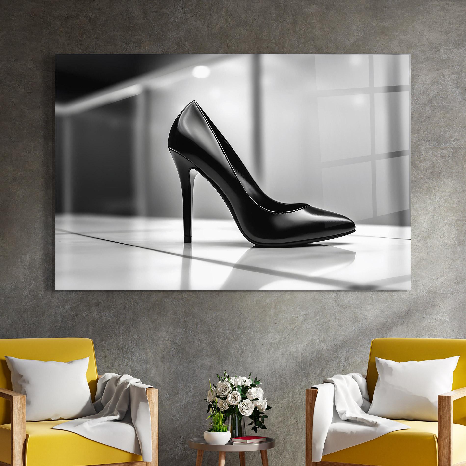 Стъклена картина Black Unique Design mockup 4