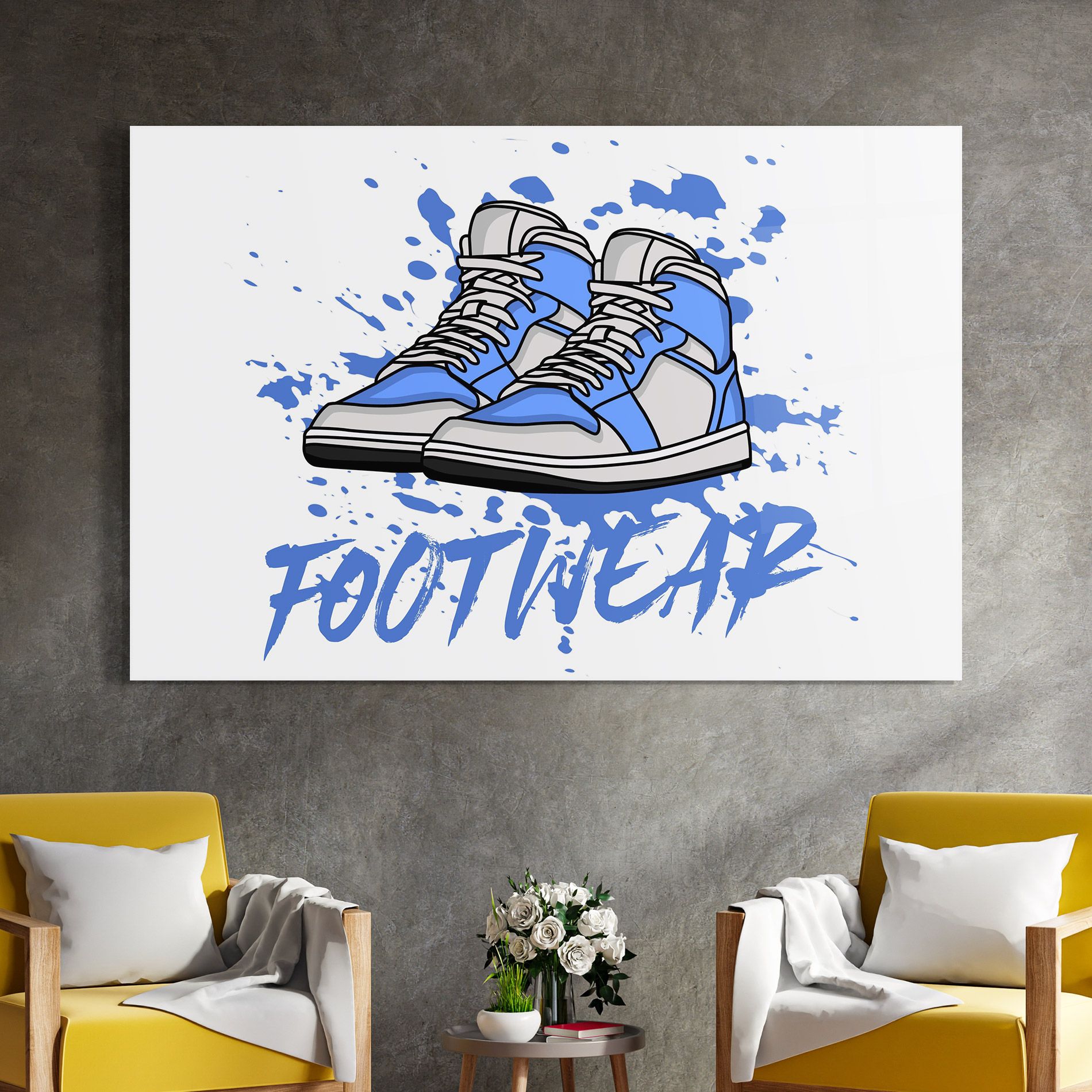Blue Footwear mockup 4