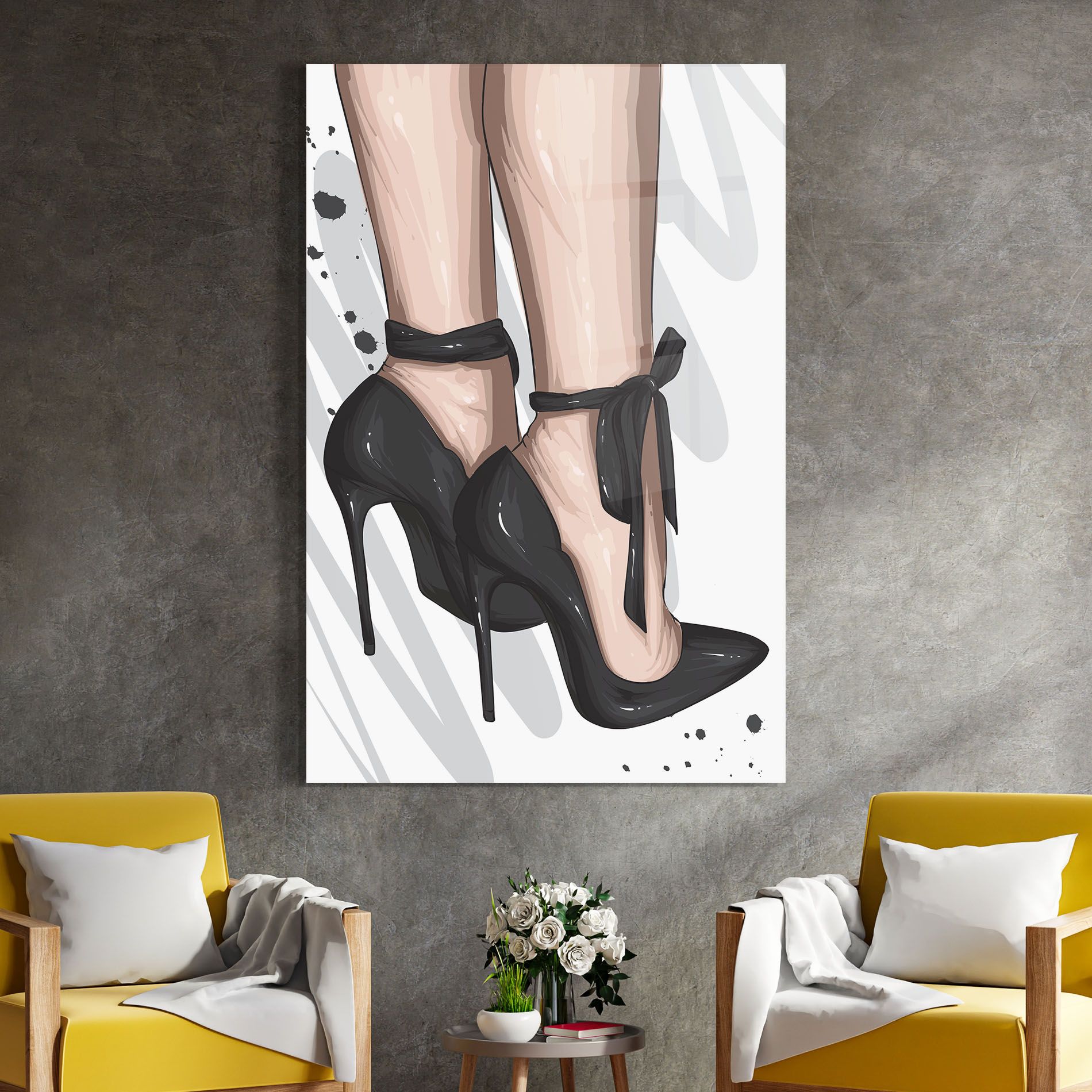 Black Woman Shoes mockup 4