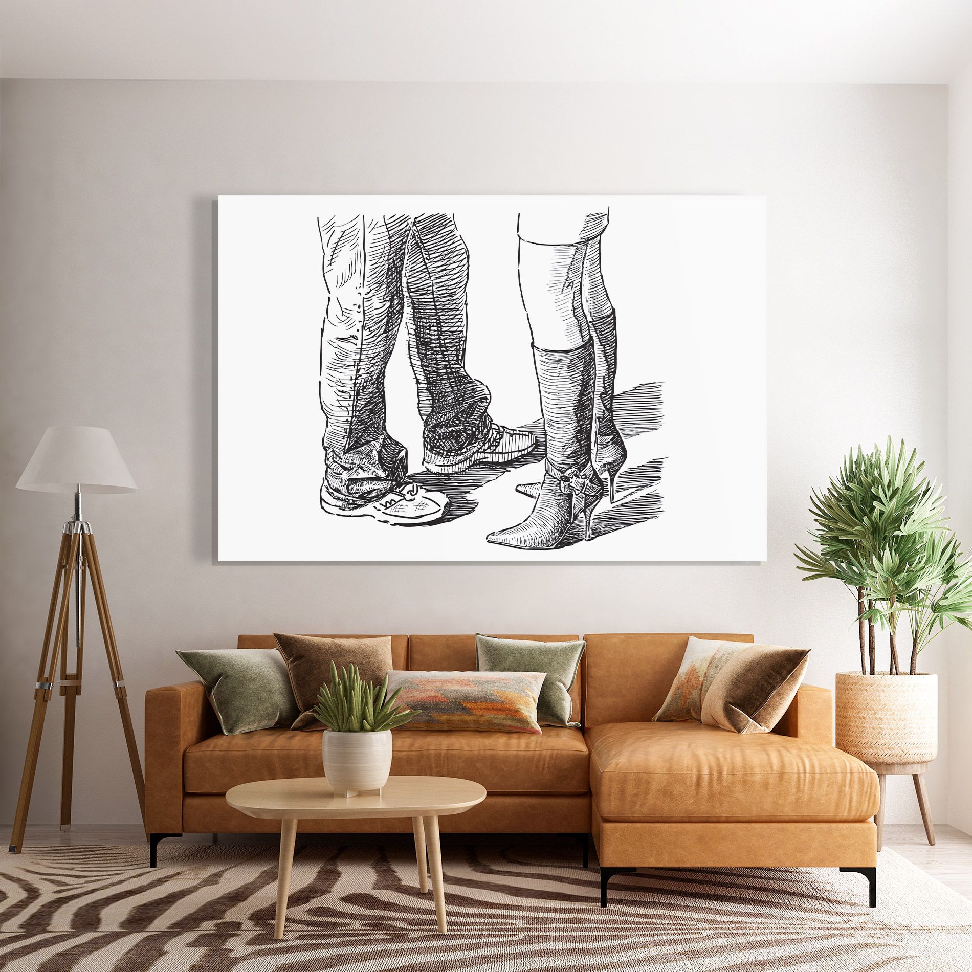 Black Line Shoes mockup 7