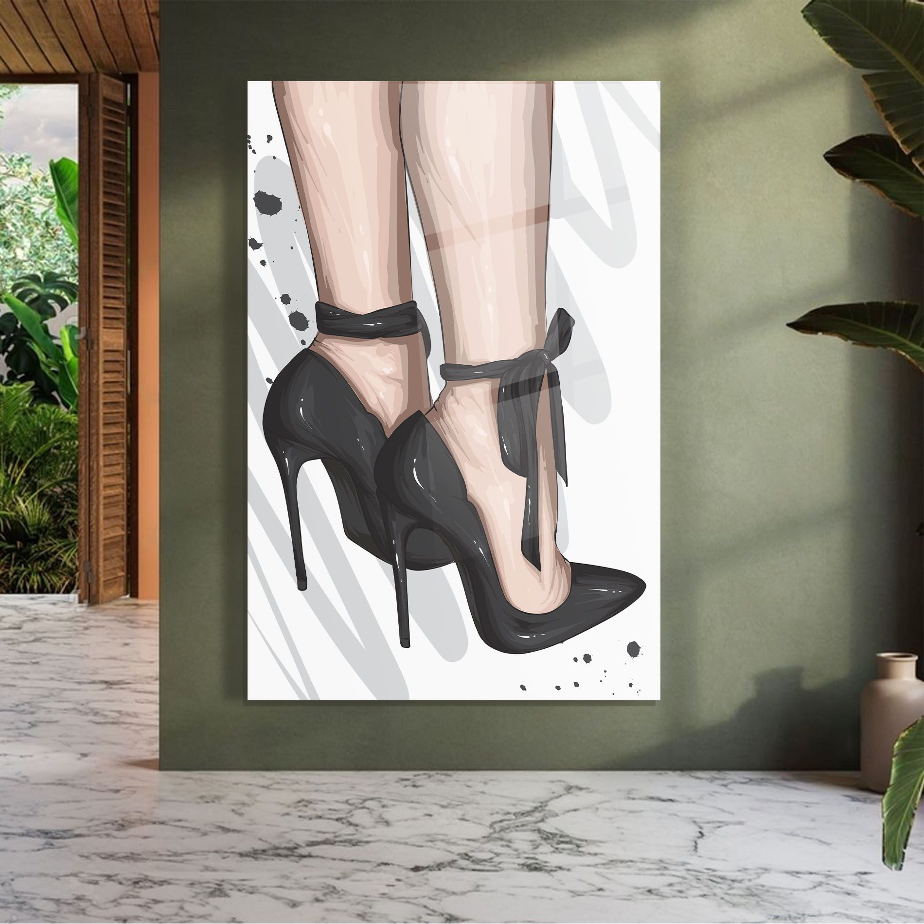 Black Woman Shoes mockup 7