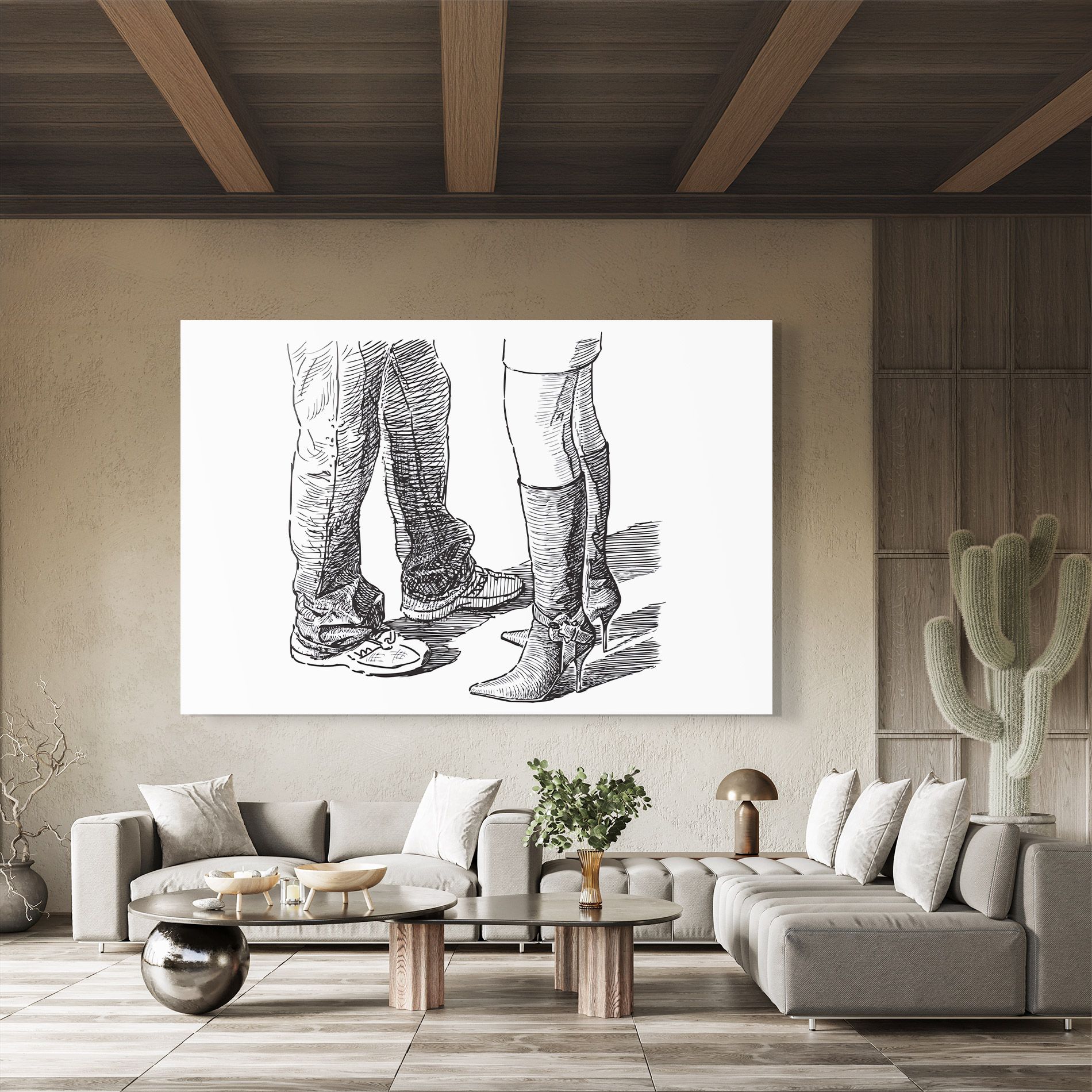 Black Line Shoes mockup 8