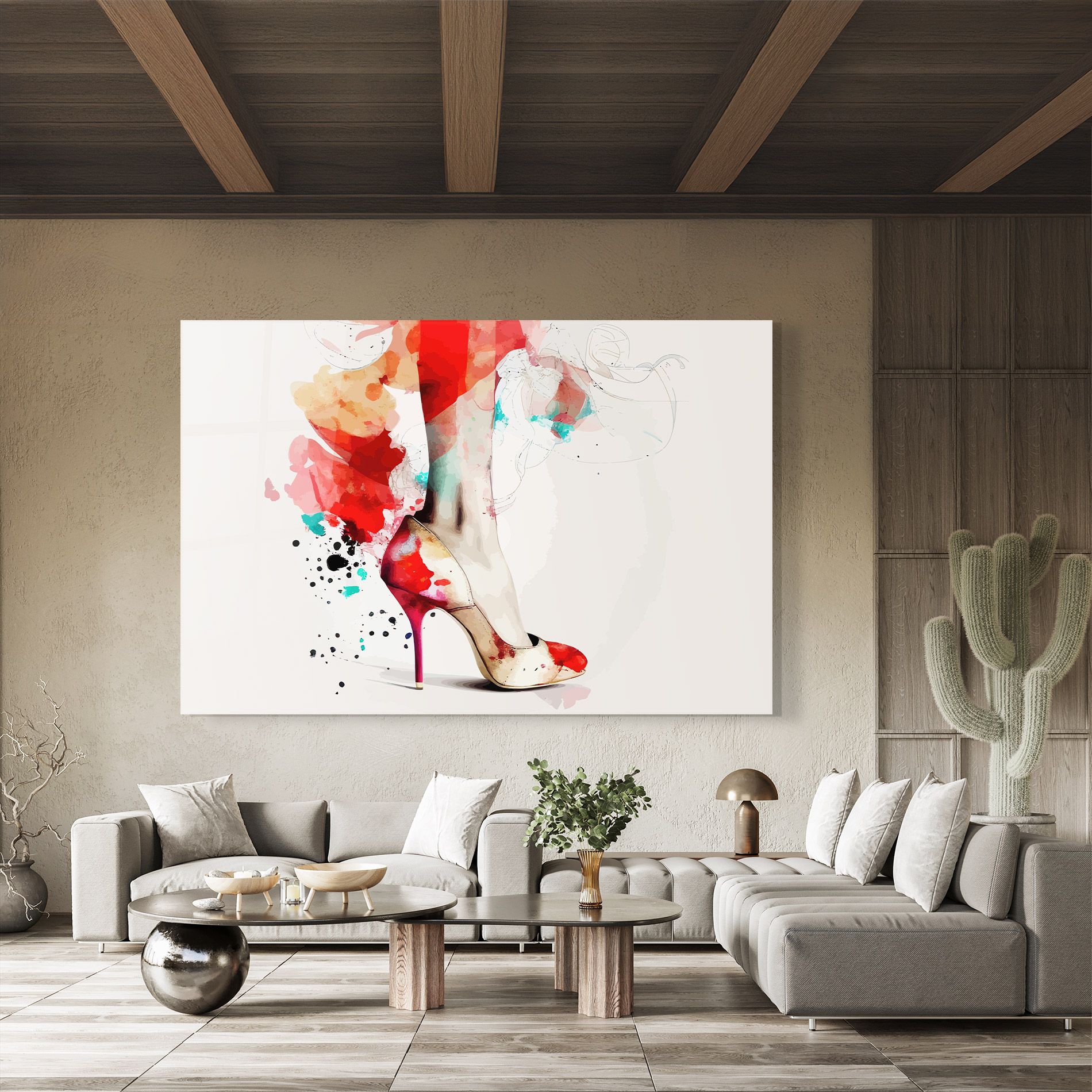 Cream Heels Art mockup 8