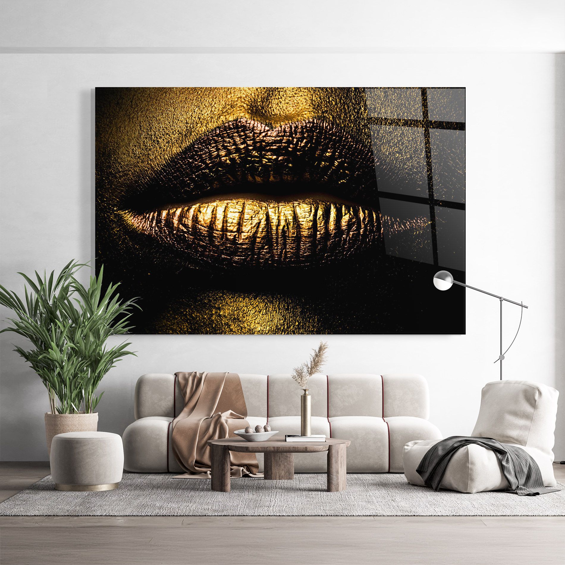 Gold Metal Lips mockup 9