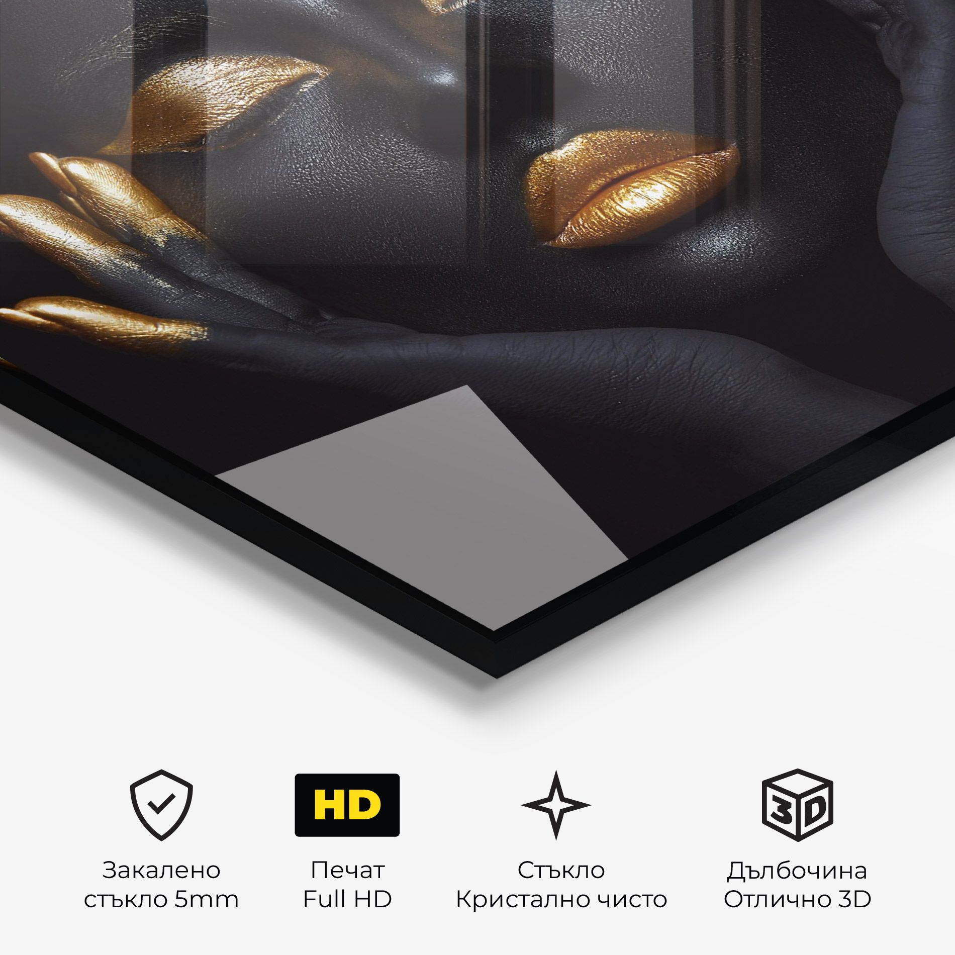 Fingertips Gold Makeup mockup 3