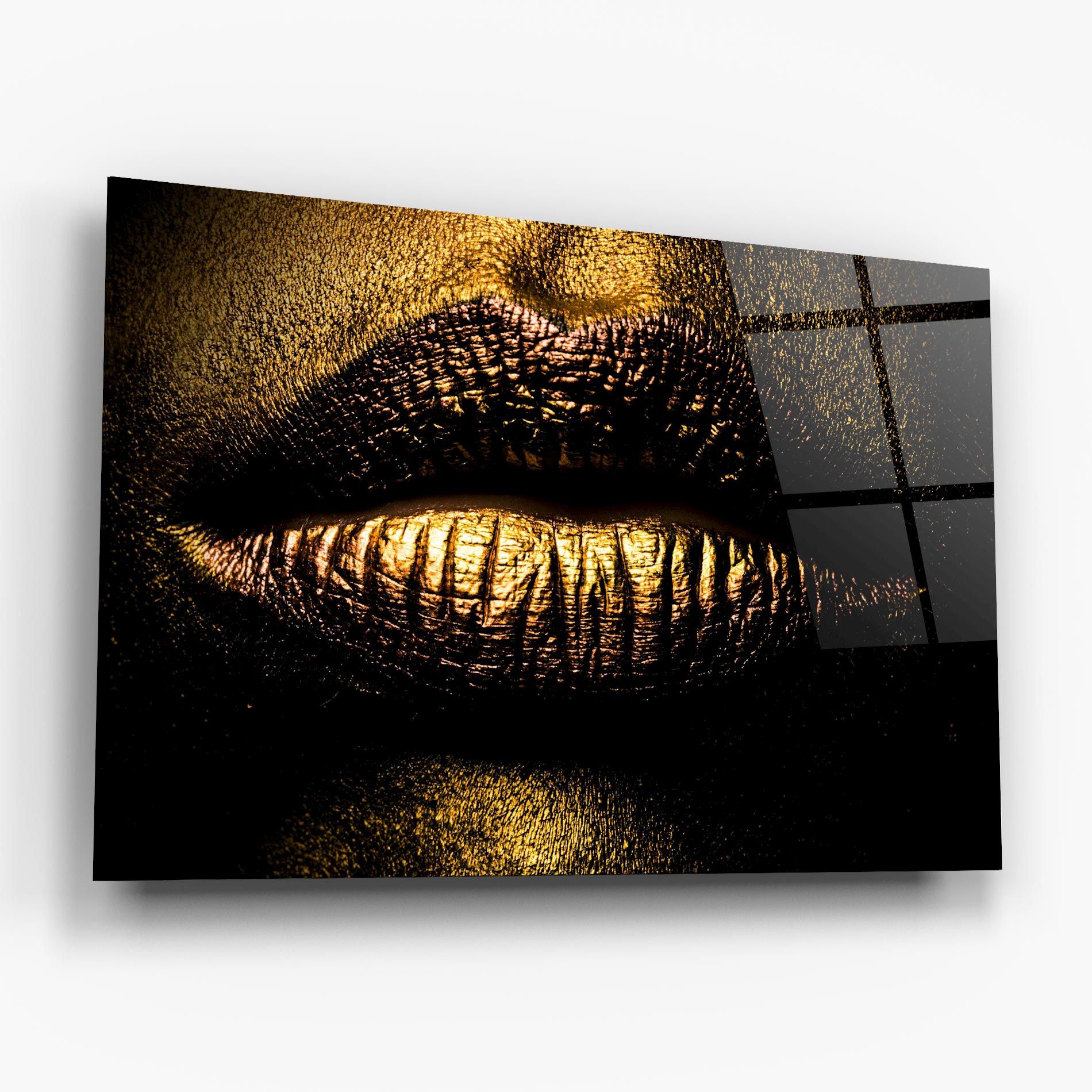 Gold Metal Lips mockup 6