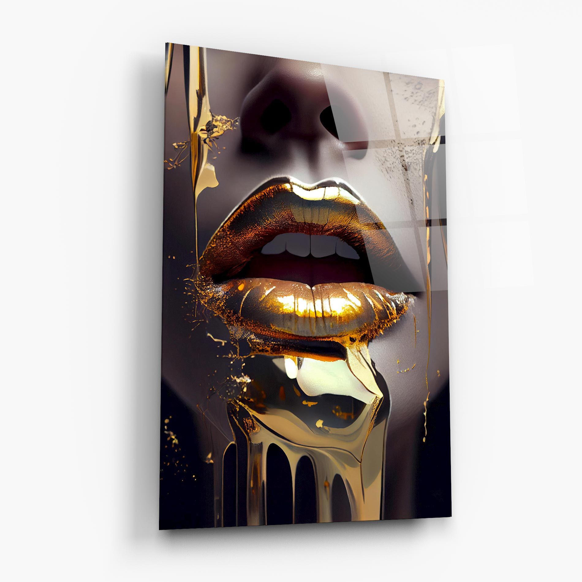 Glamorous Gold Lips mockup 6