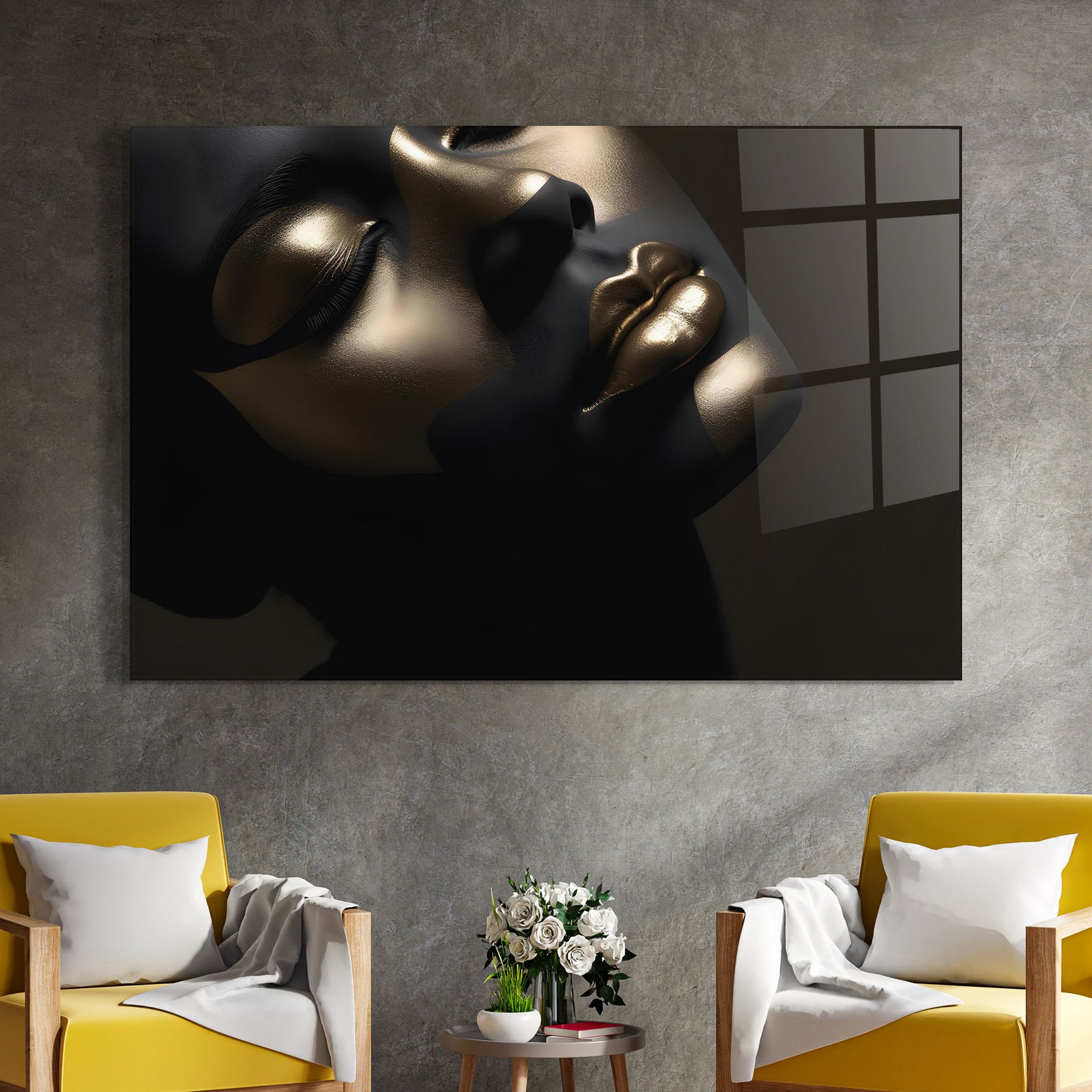 Dark Gold Face mockup 4