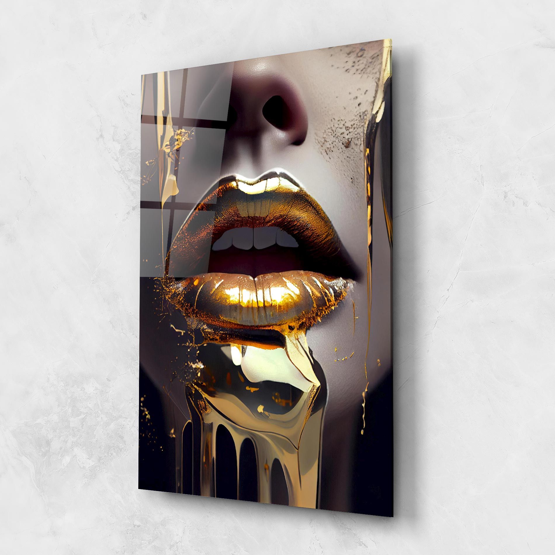 Glamorous Gold Lips mockup 1