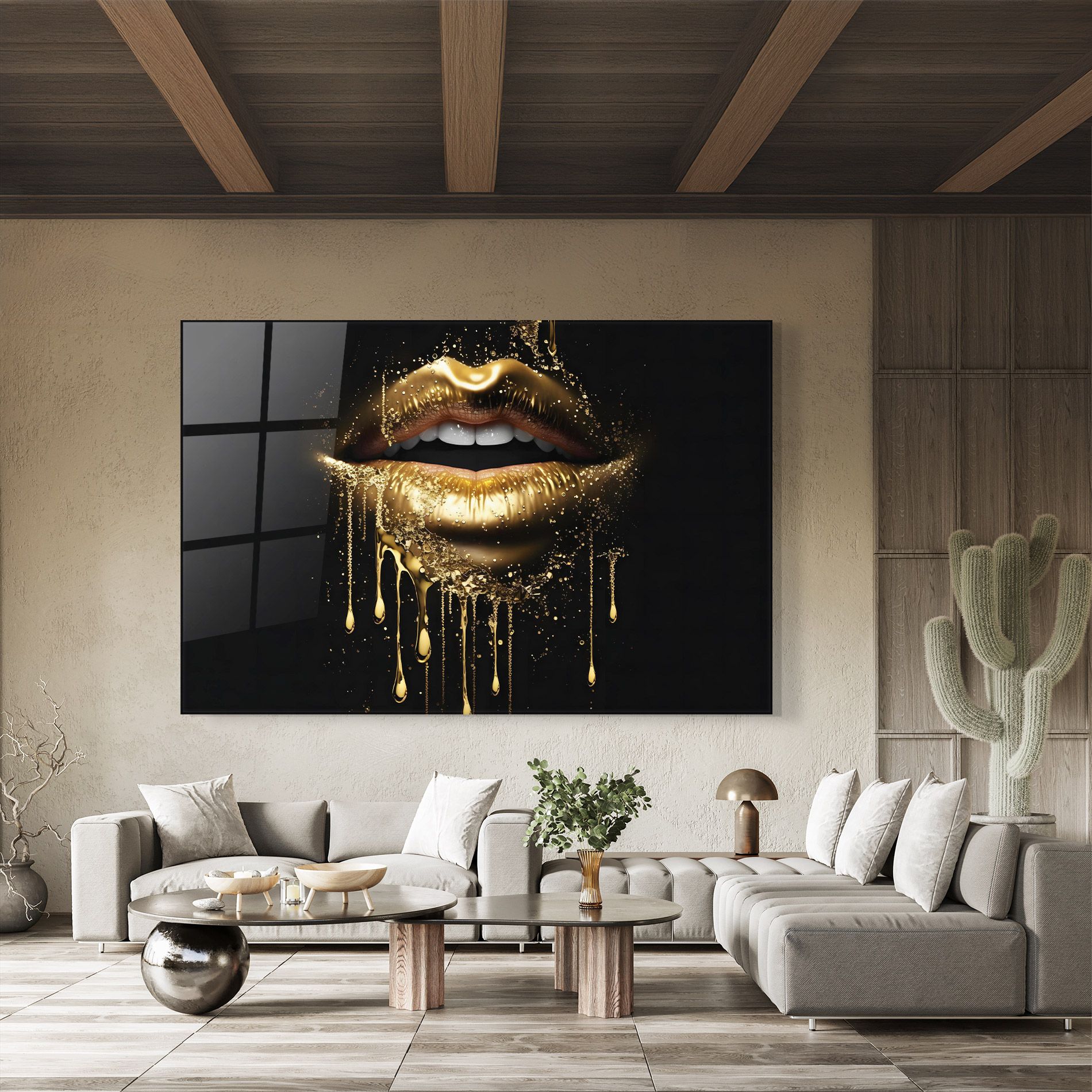 Golden Luxury Lips mockup 8