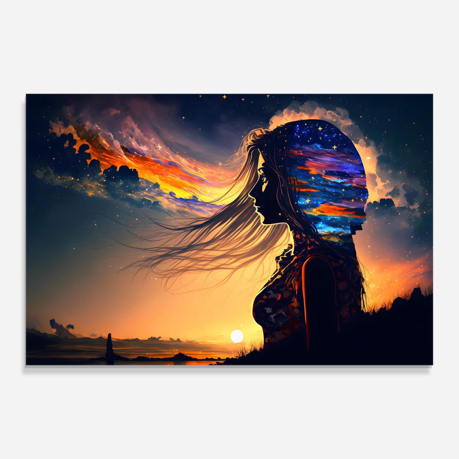 Стъклена картина Woman Fairytale mockup 0