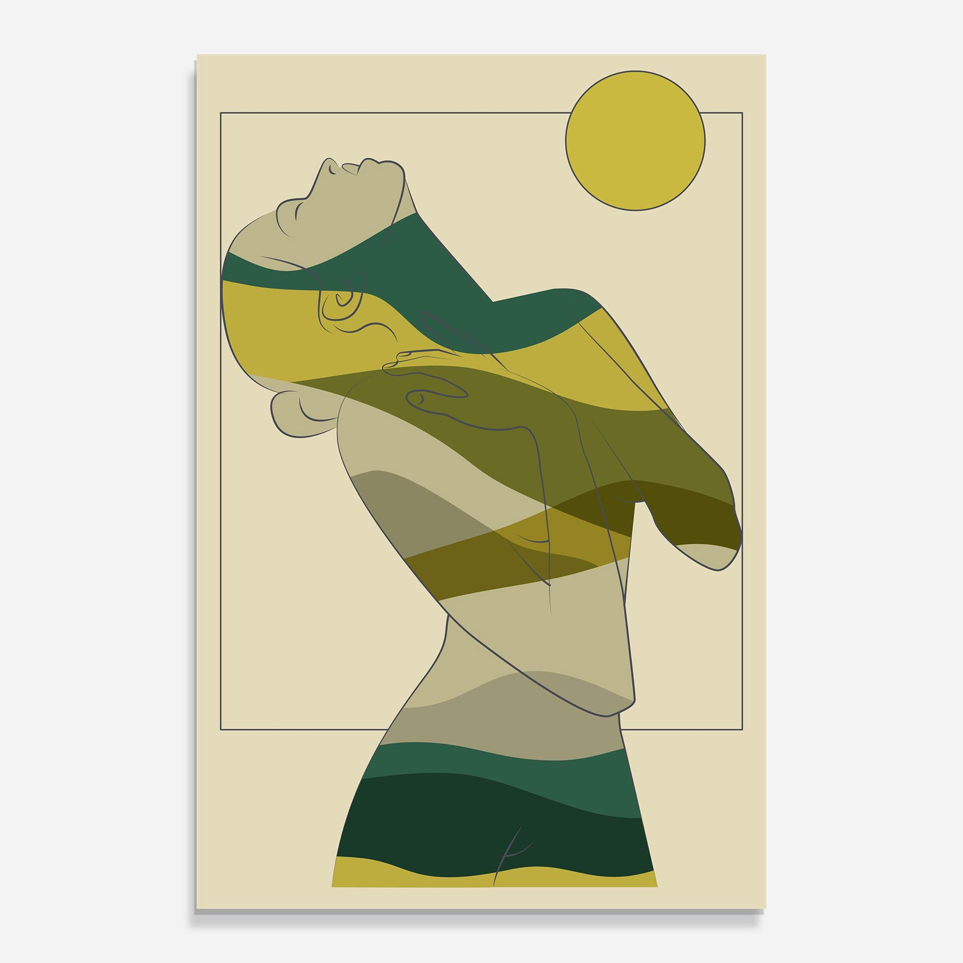 Green Nature Woman mockup 0