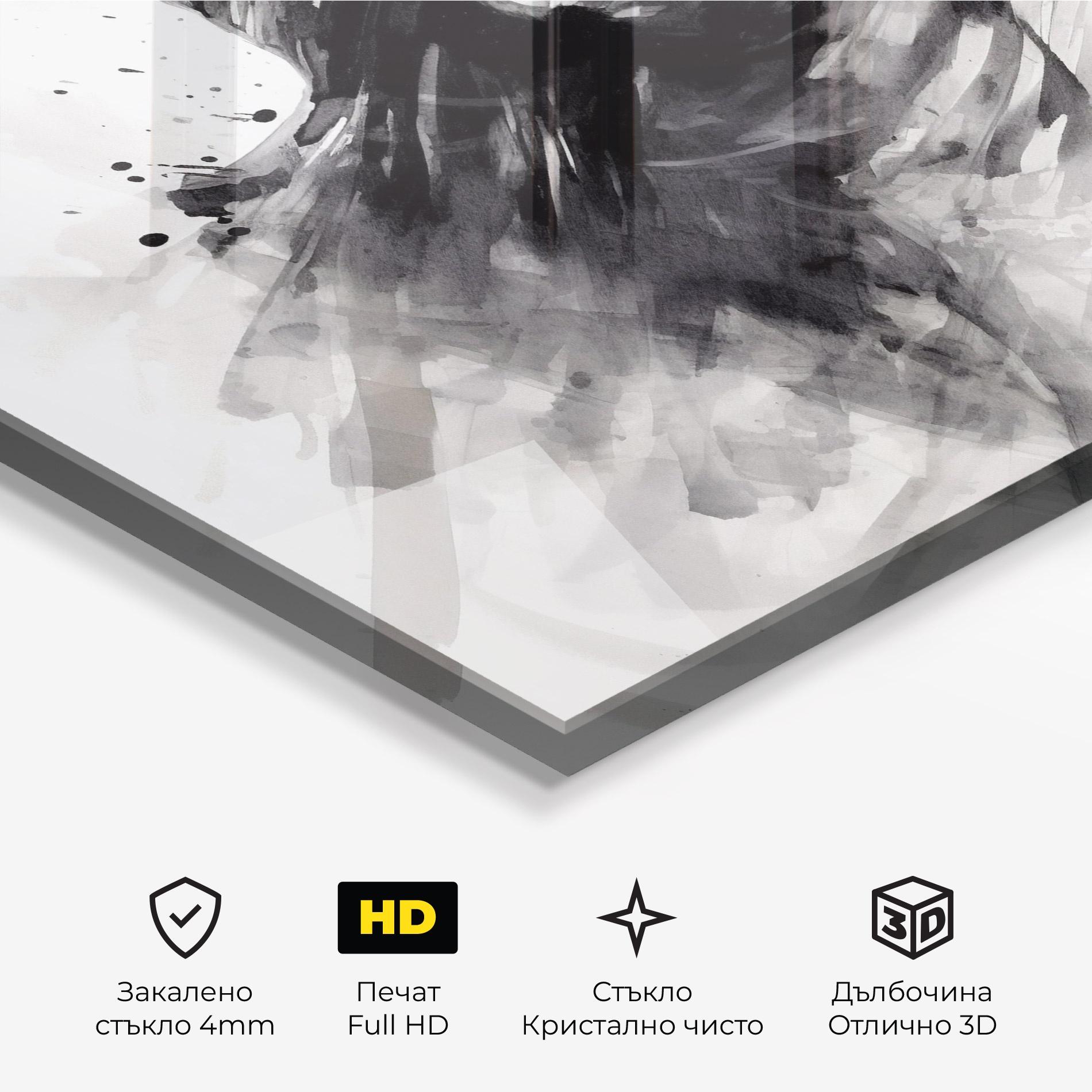 Стъклена картина Dancing Woman mockup 3