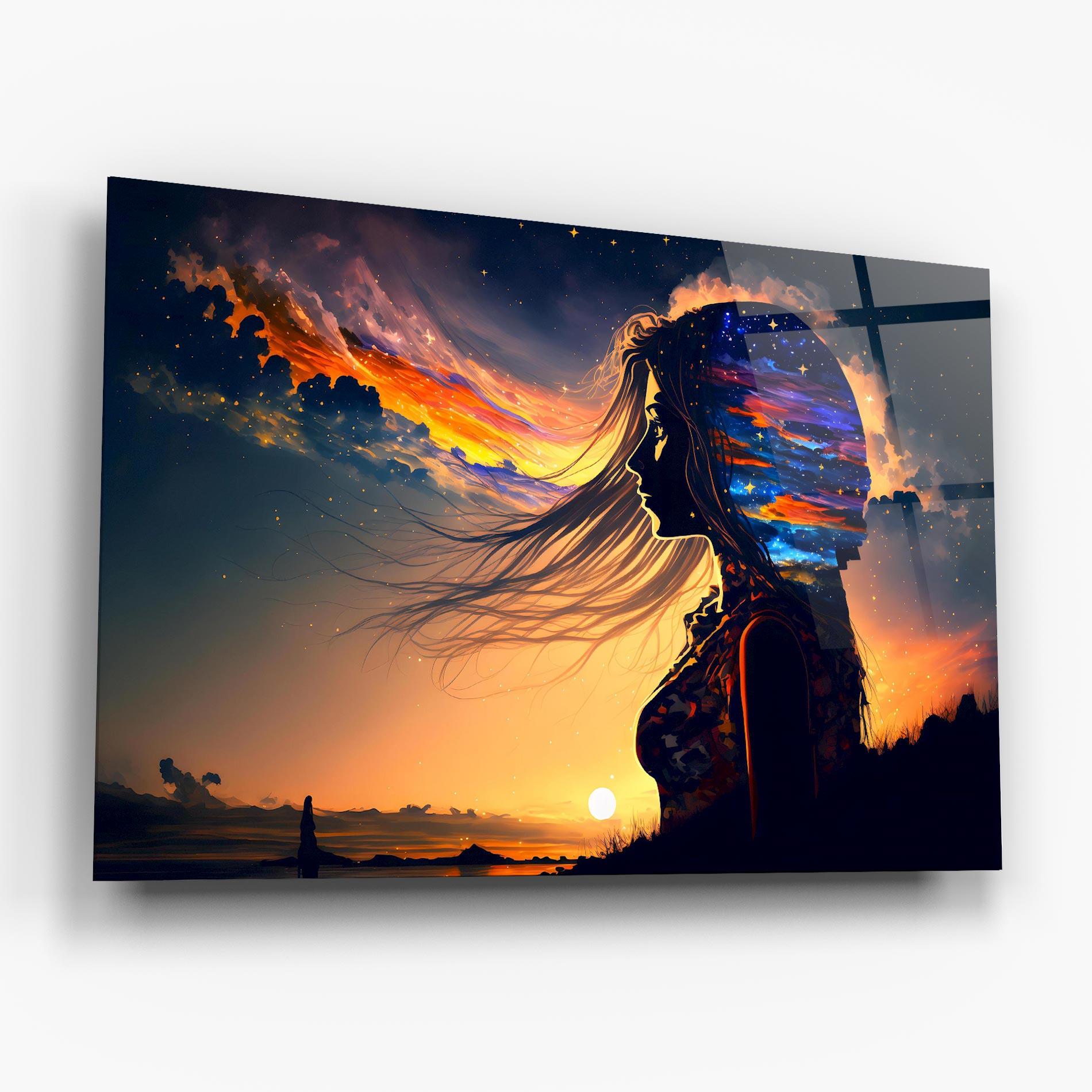 Стъклена картина Woman Fairytale mockup 6