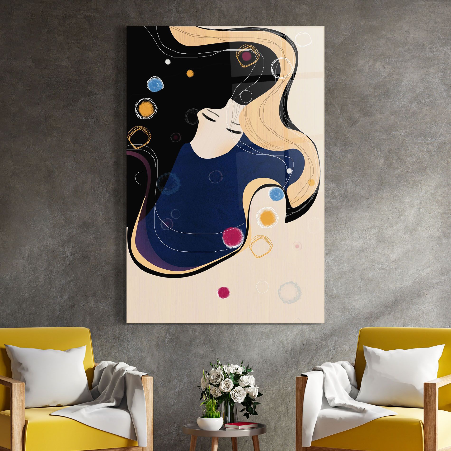 Decorative Girl Painting mockup 4