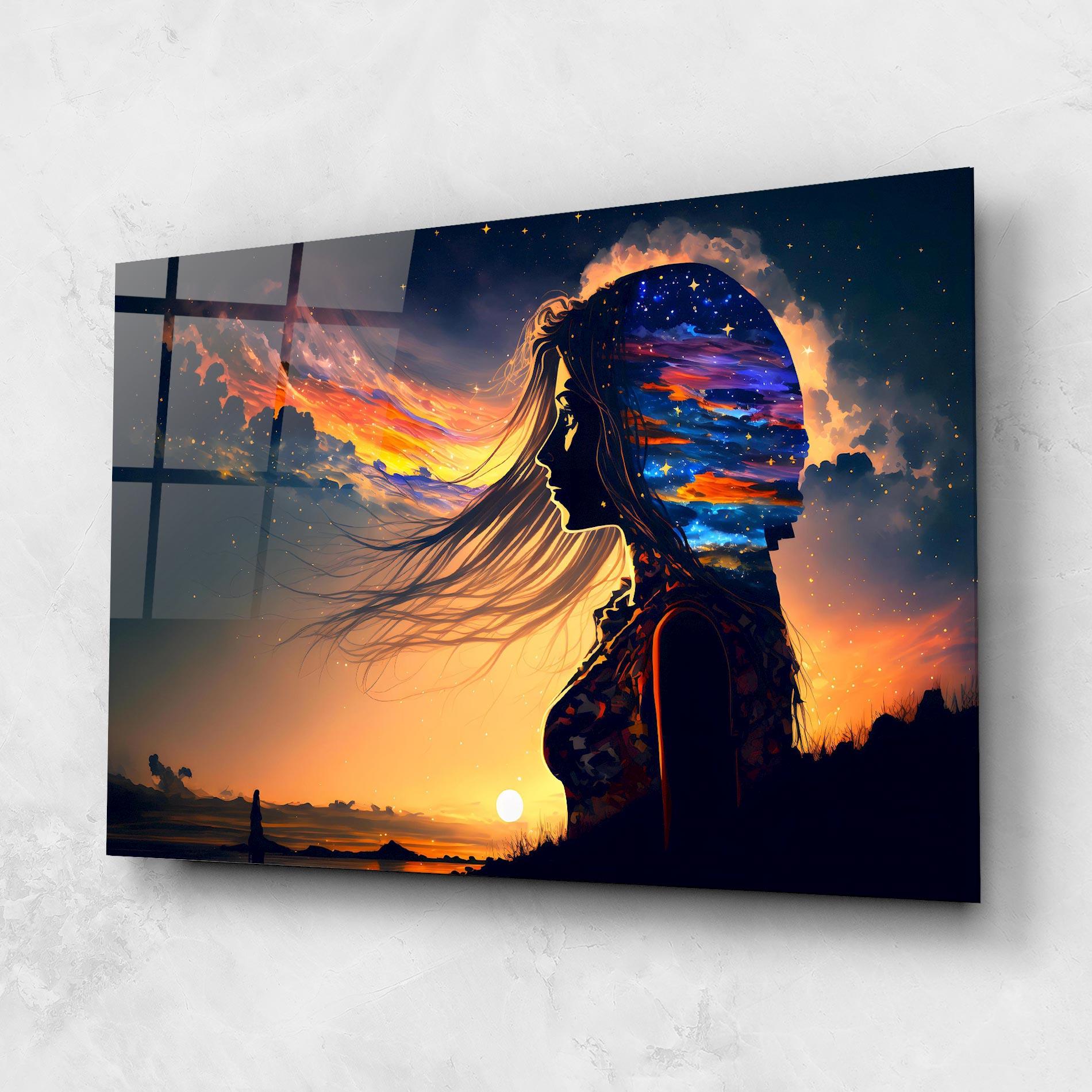 Стъклена картина Woman Fairytale mockup 1