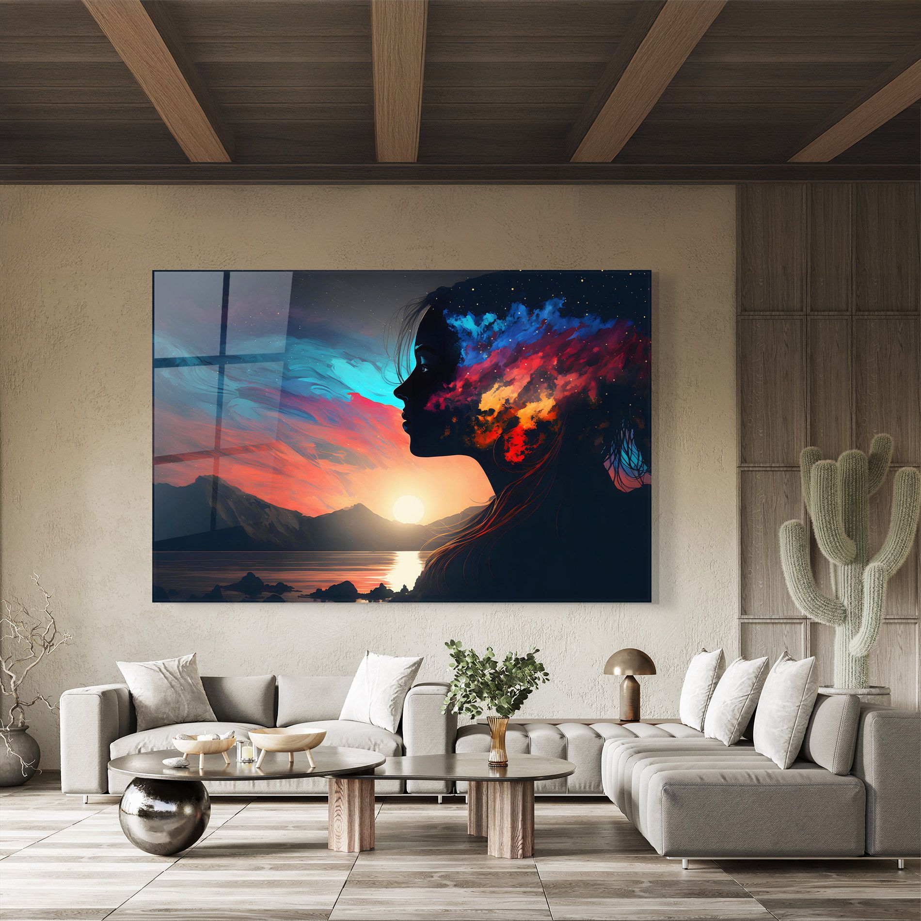 Mystical Woman Silhouette mockup 8