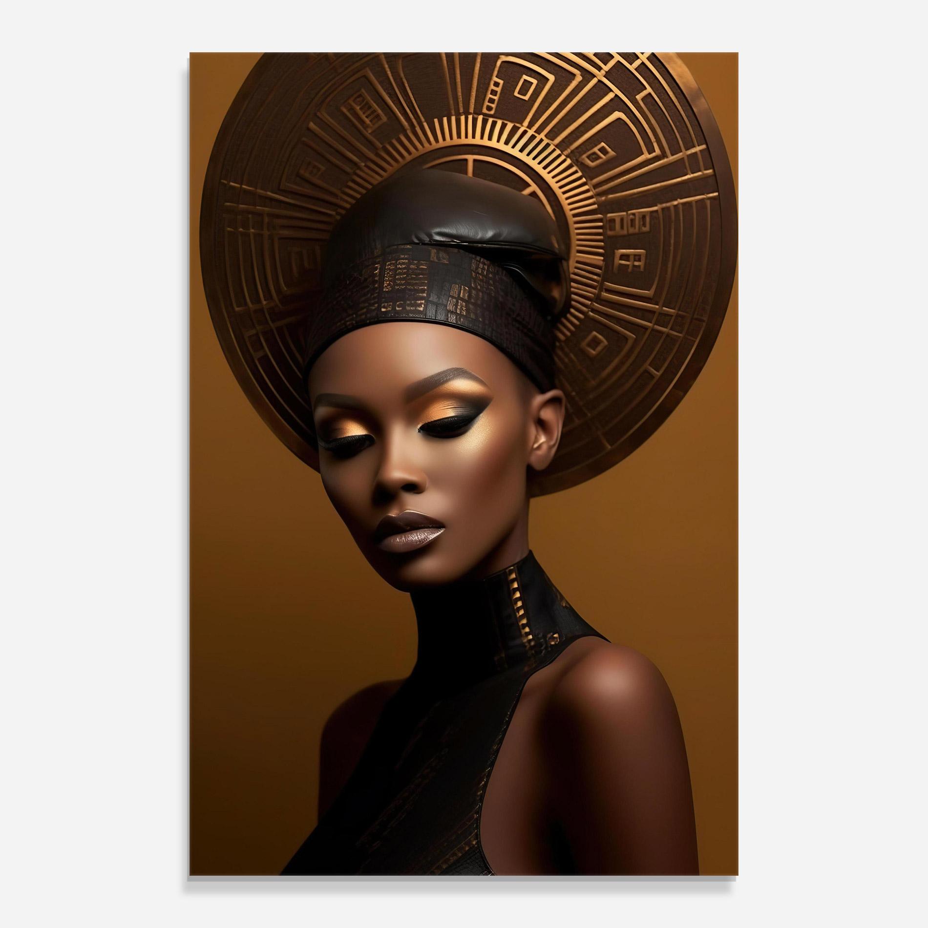 Стъклена картина African Abstract Art mockup 0