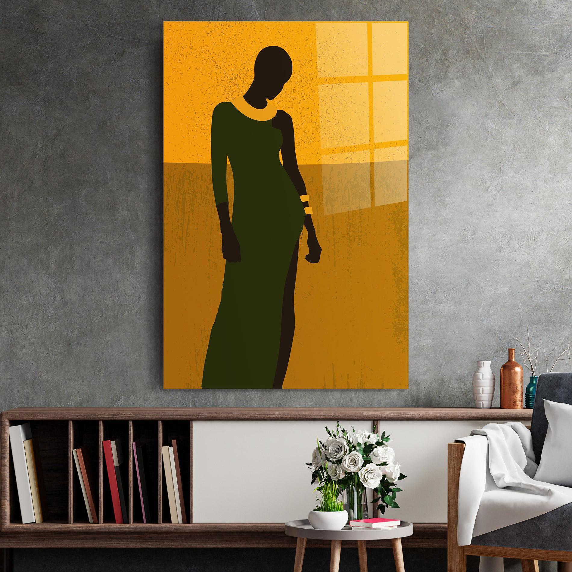 Стъклена картина African Dress mockup 2