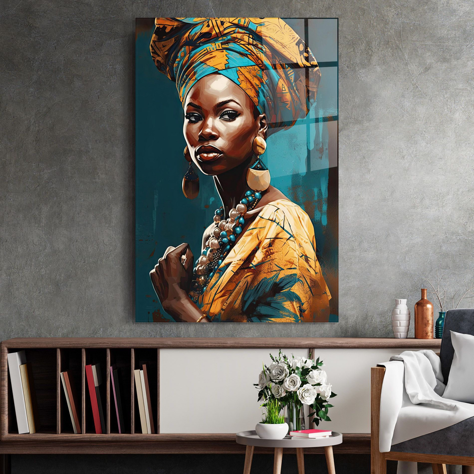 Azure Chic Woman mockup 2