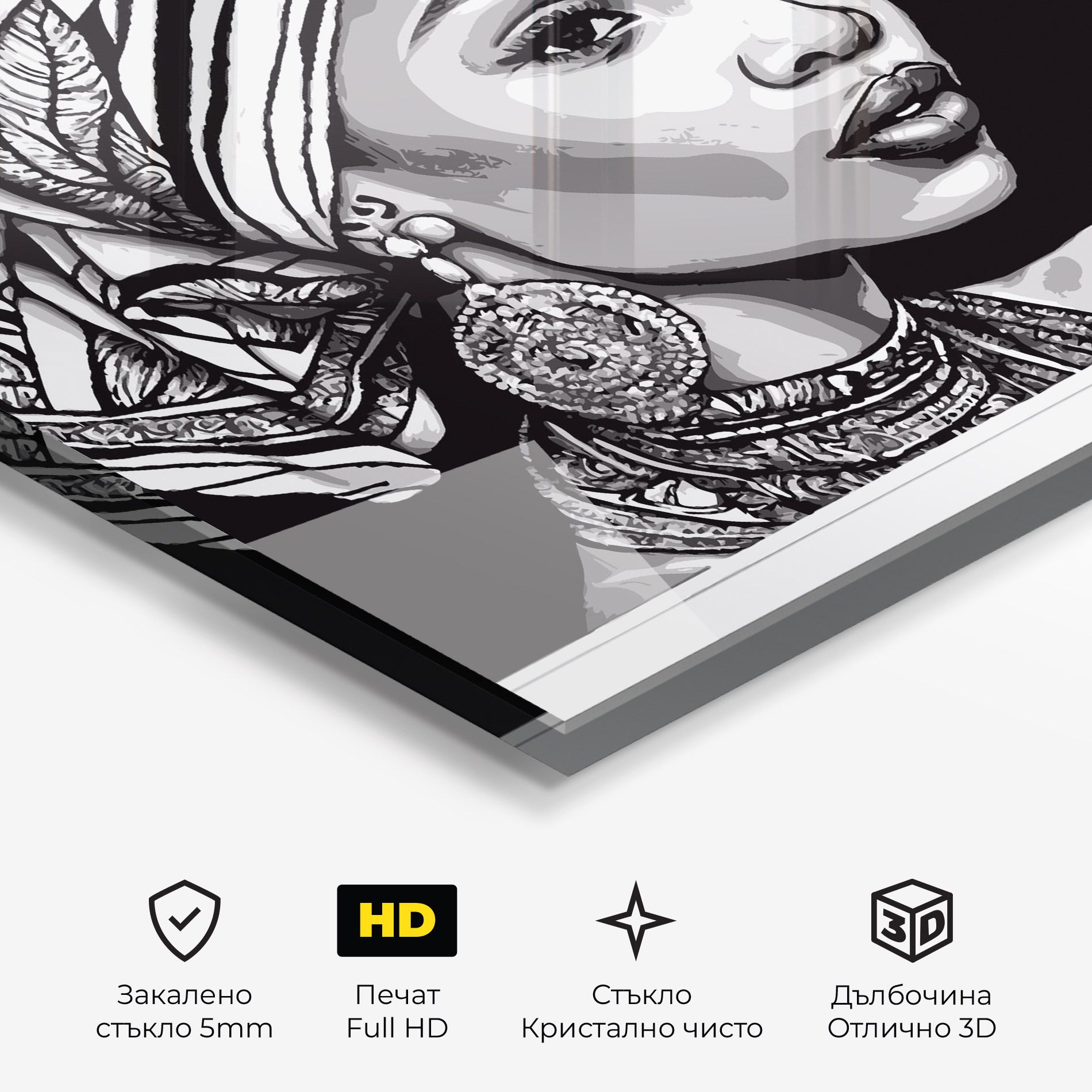 Beautiful African Lady mockup 3