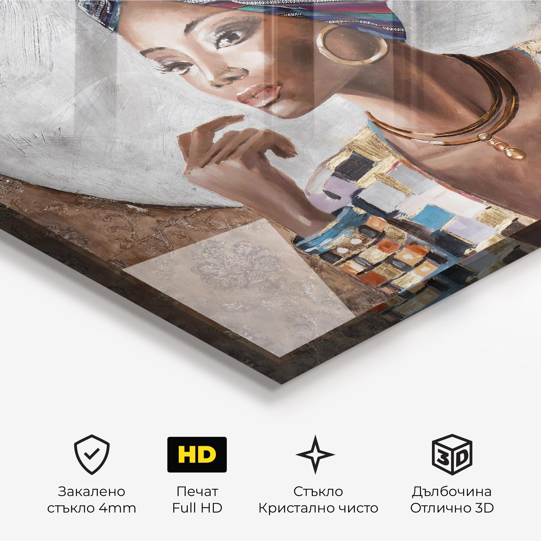 Стъклена картина Amara mockup 3