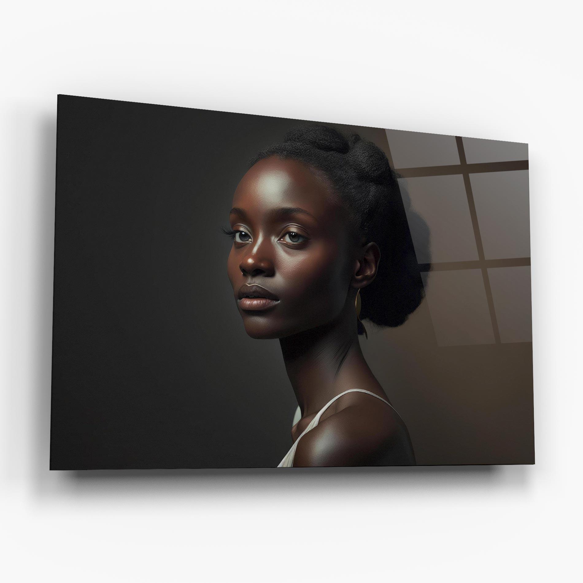 Стъклена картина African Natural Makeup mockup 6