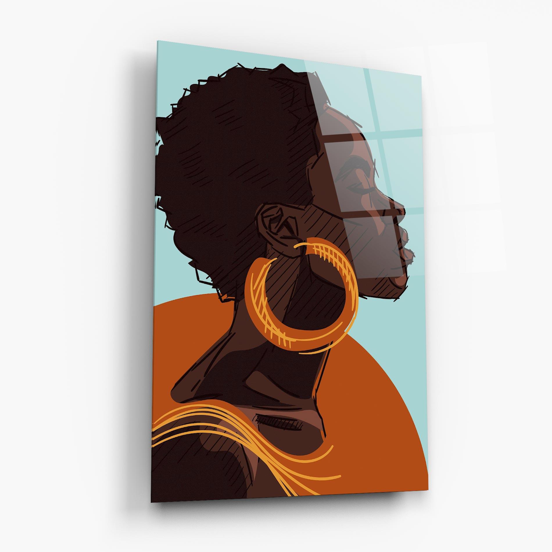 Стъклена картина African Short Hair mockup 6