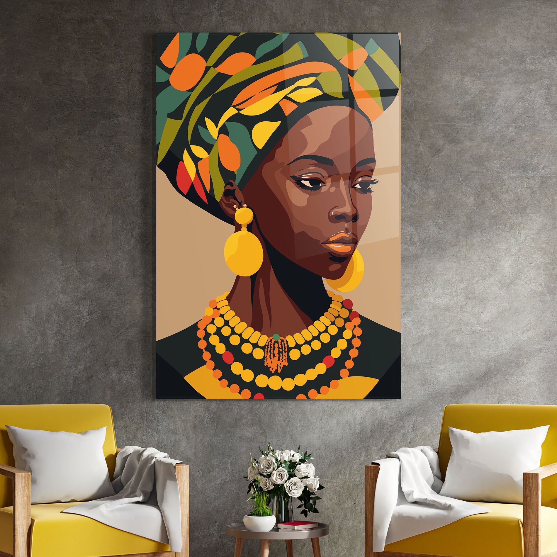 African Earrings mockup 4