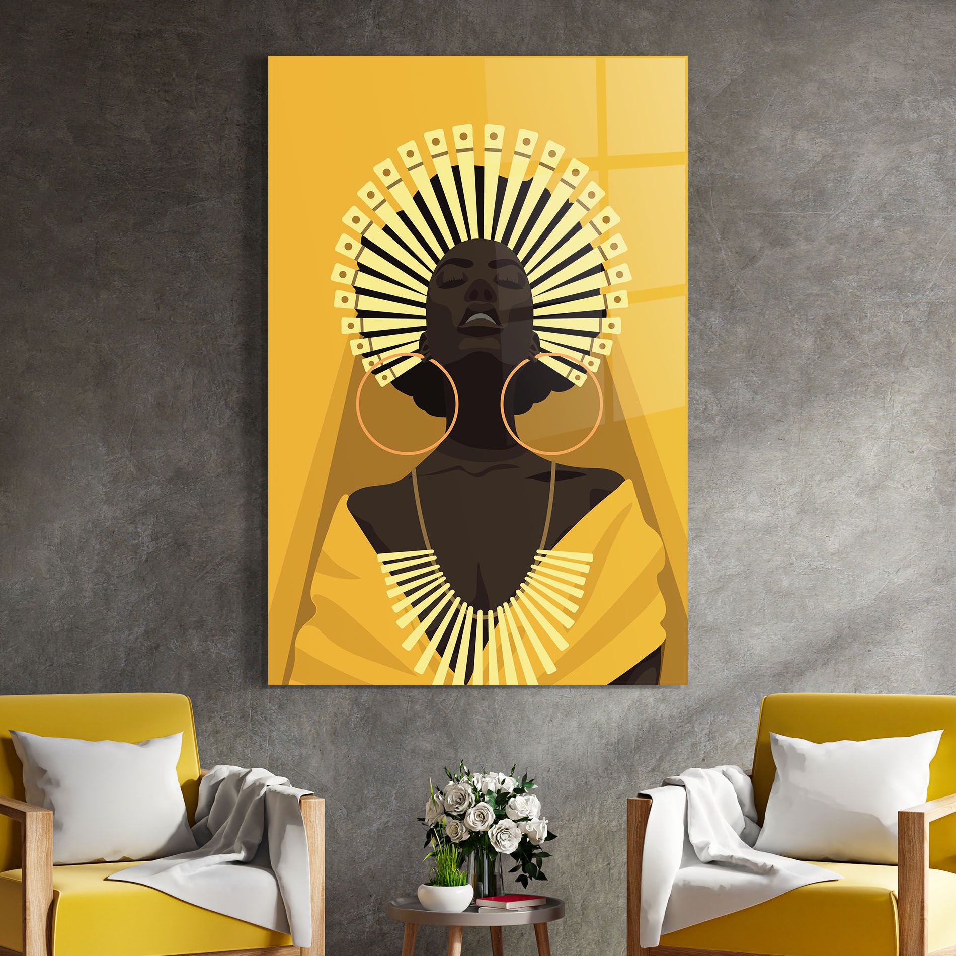 African Pretty Yellow mockup 4