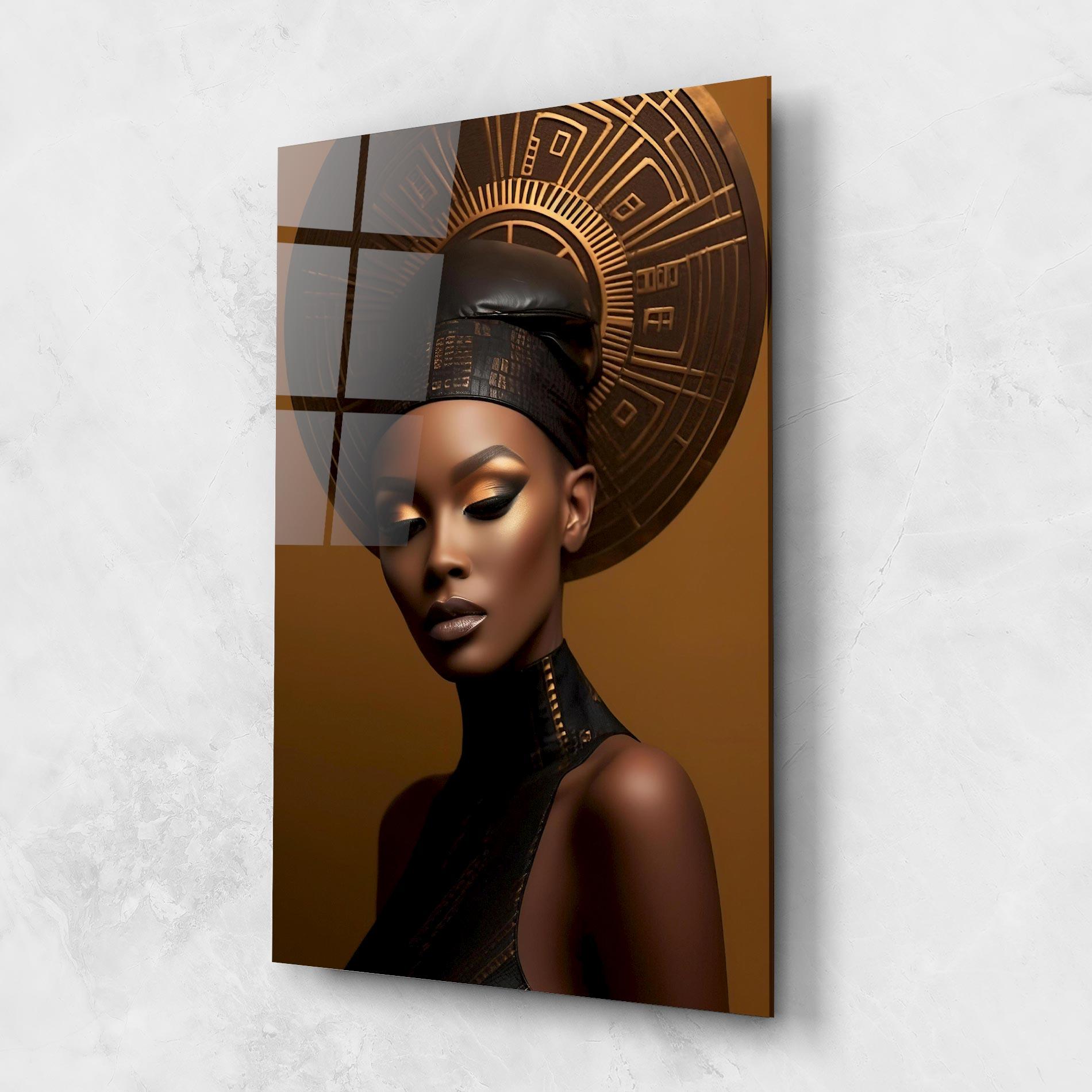 Стъклена картина African Abstract Art mockup 1