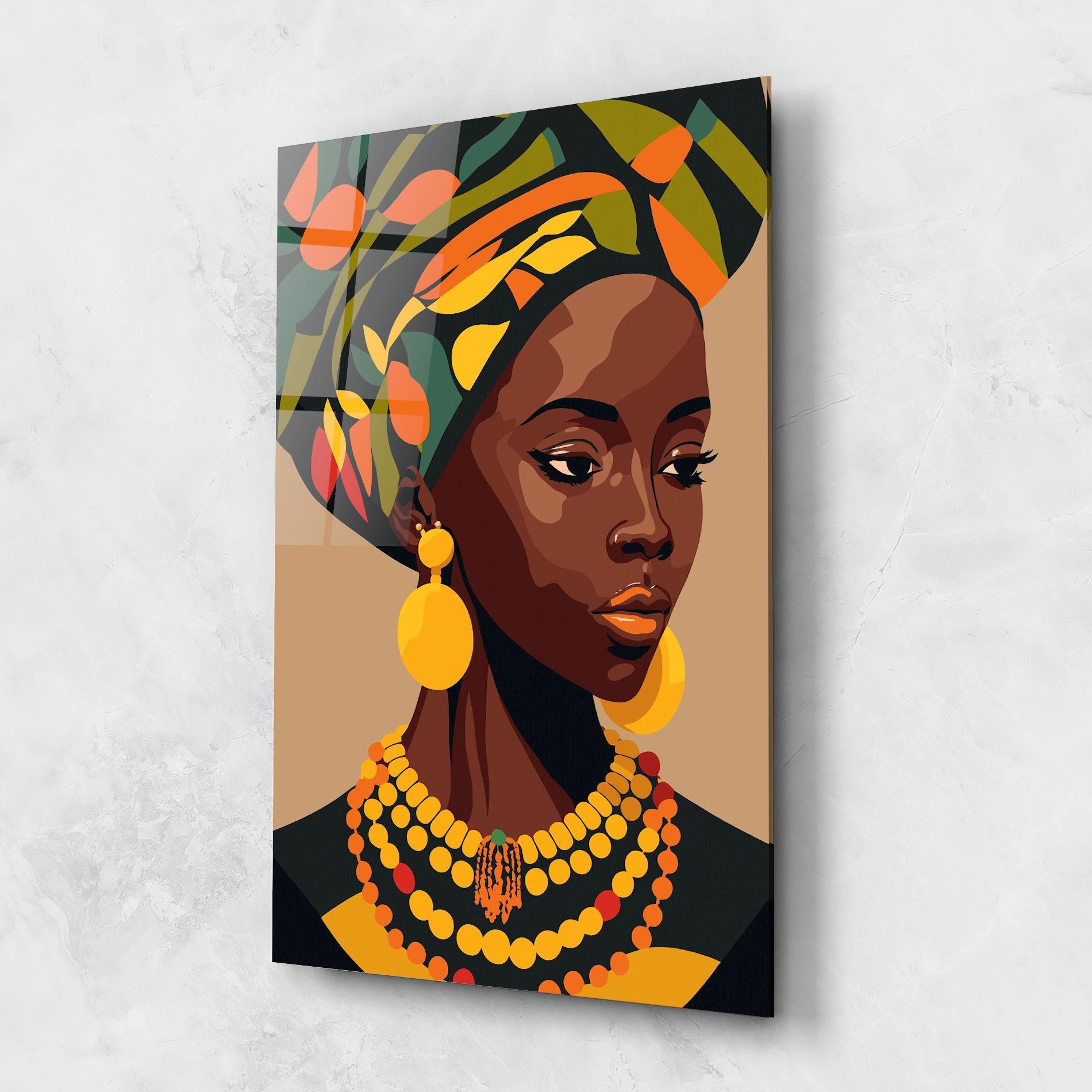 African Earrings mockup 1