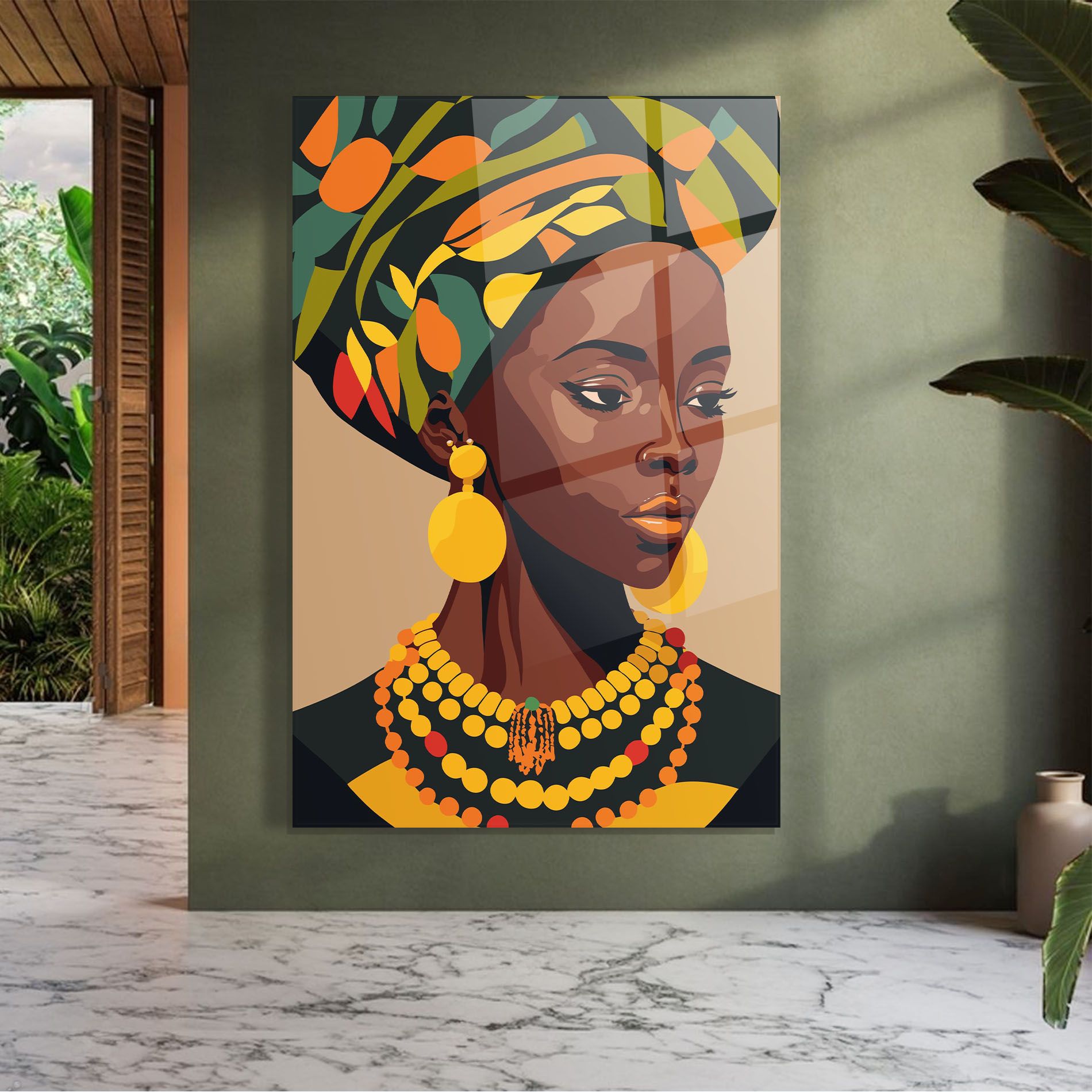African Earrings mockup 7