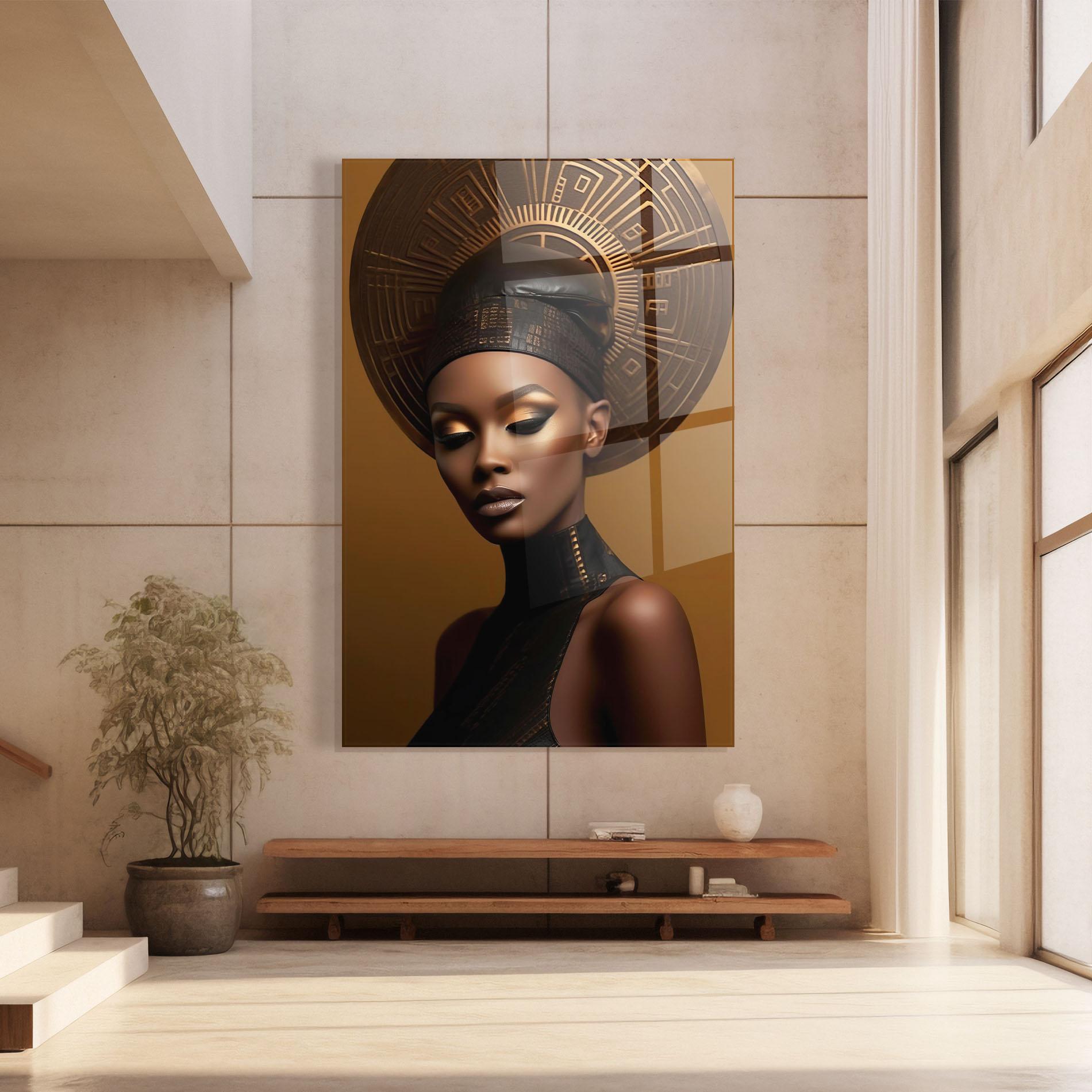 Стъклена картина African Abstract Art mockup 8