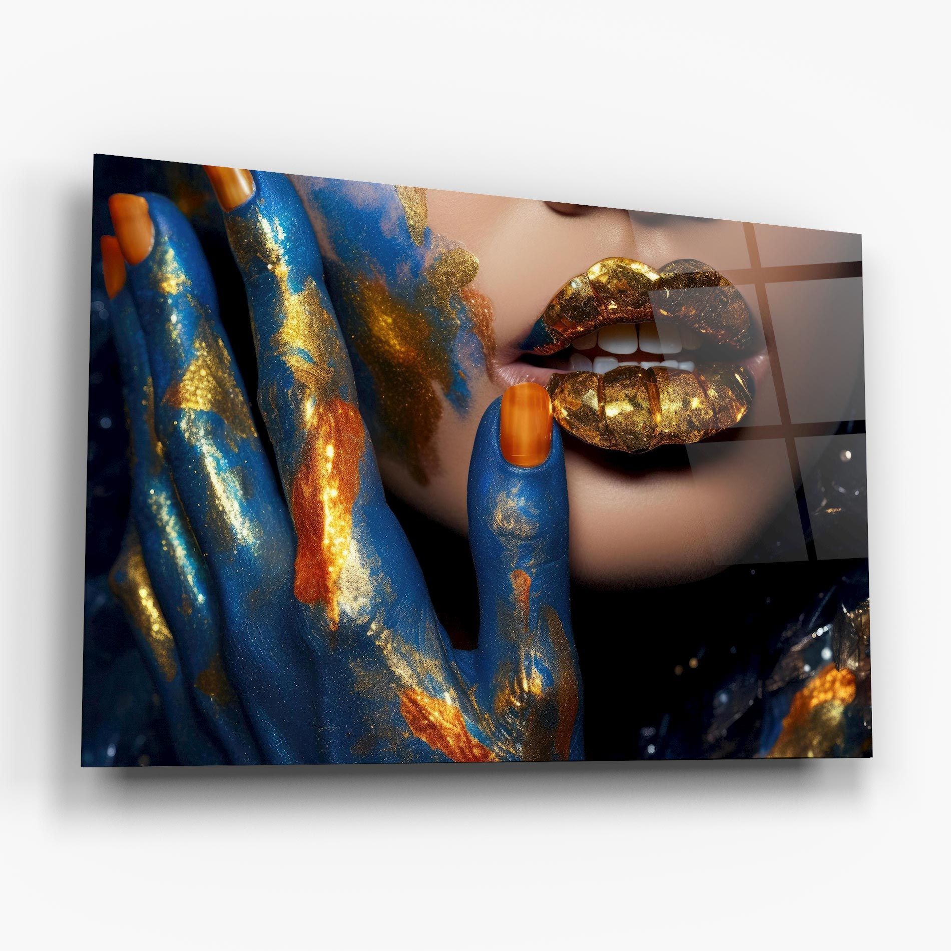 Blue Hand Lips mockup 6