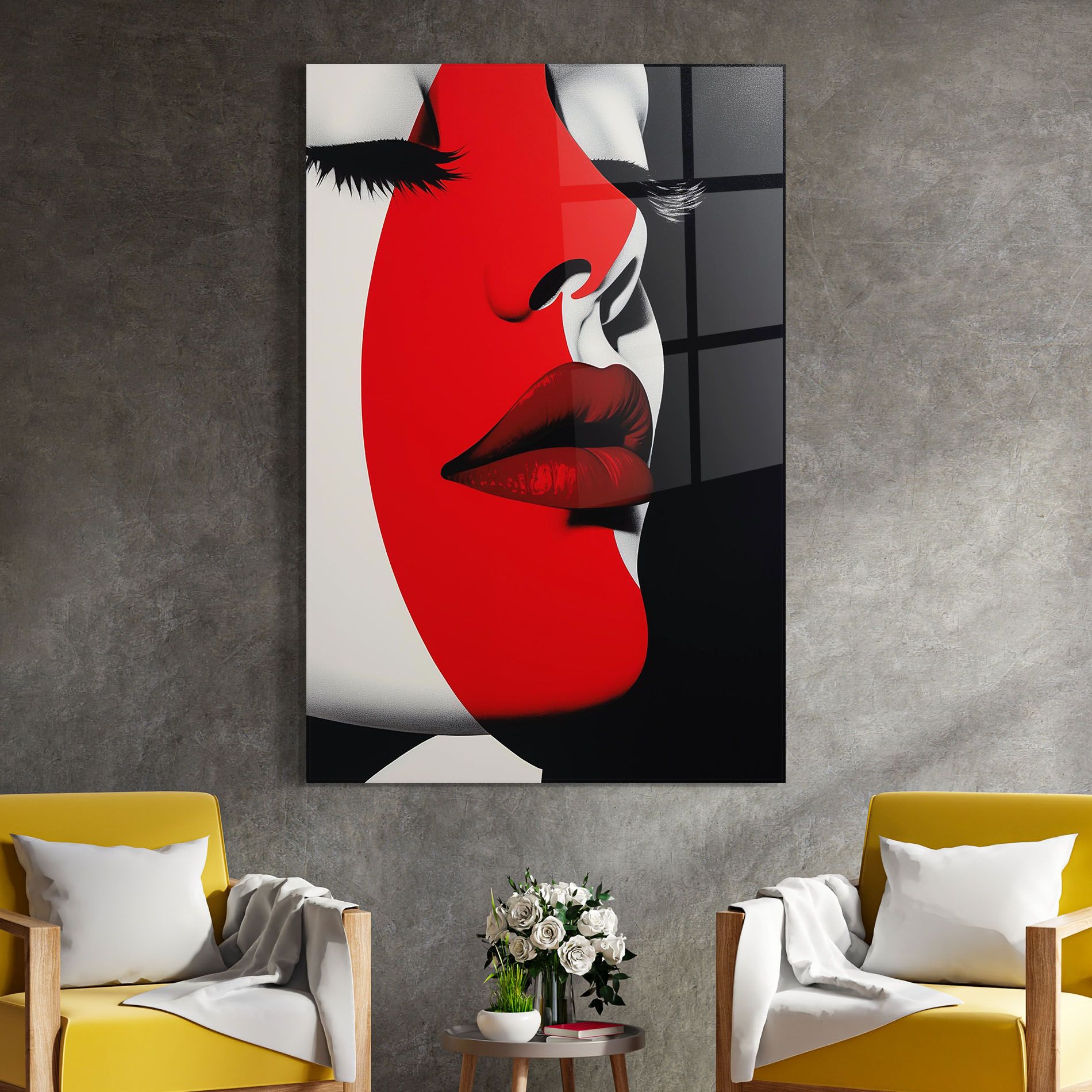 Dark Red Lips mockup 4