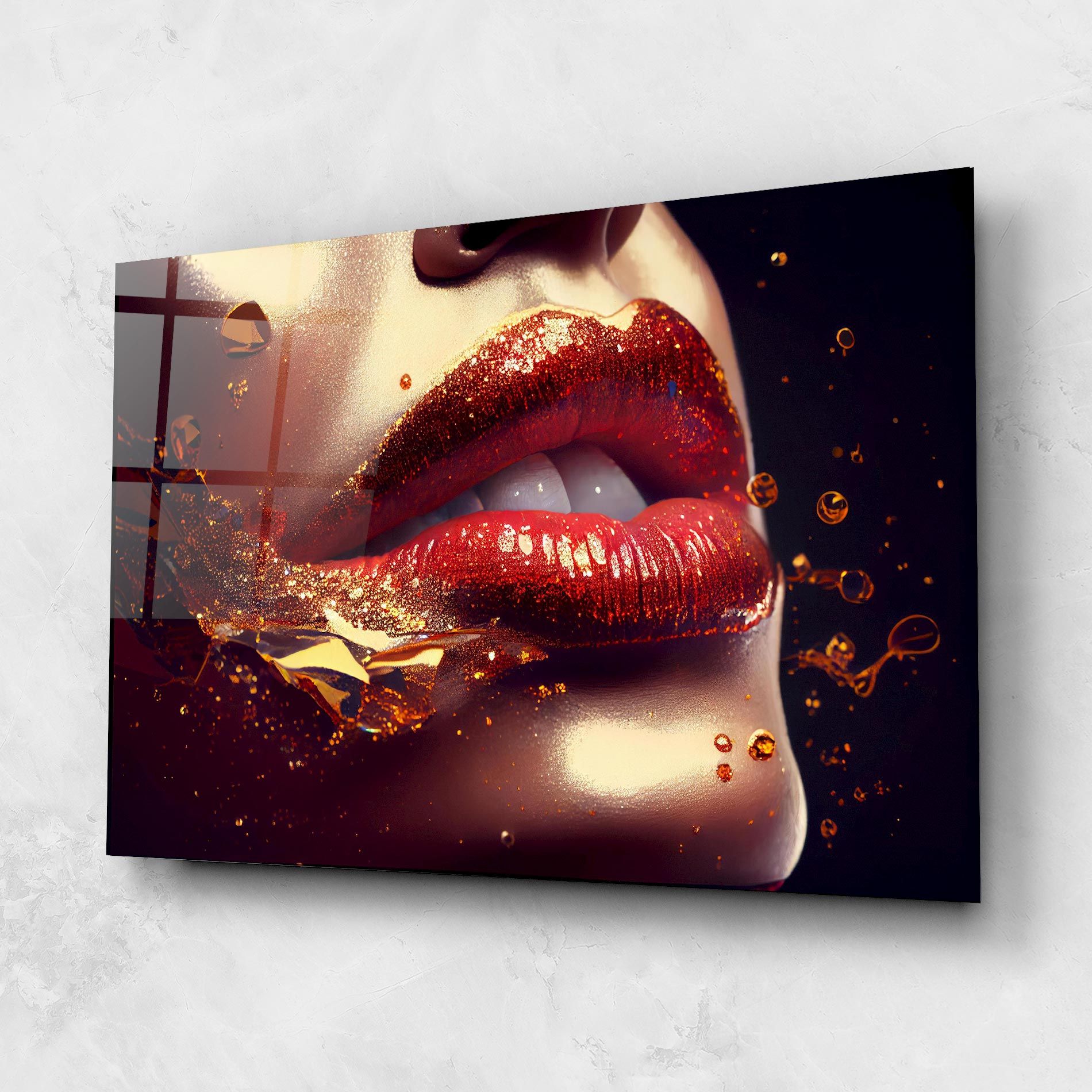 Gold Glitter Lips mockup 1