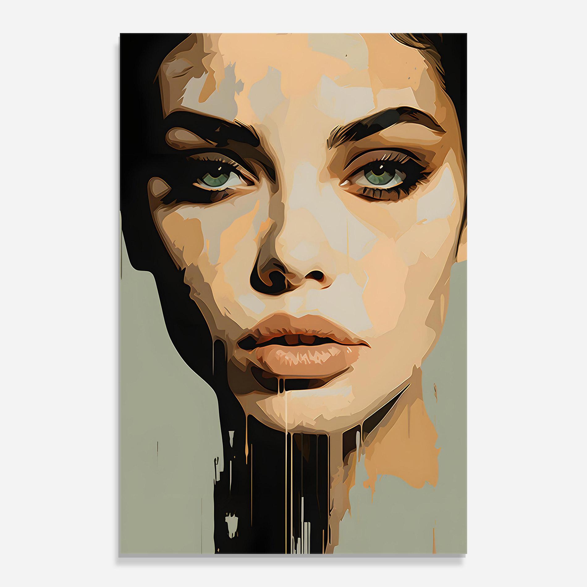 Стъклена картина Apologetic Face mockup 0