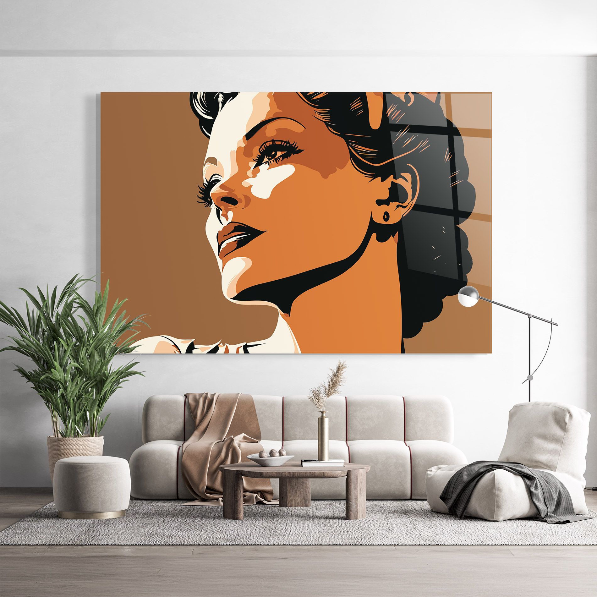 Brown Portrait Lady mockup 9