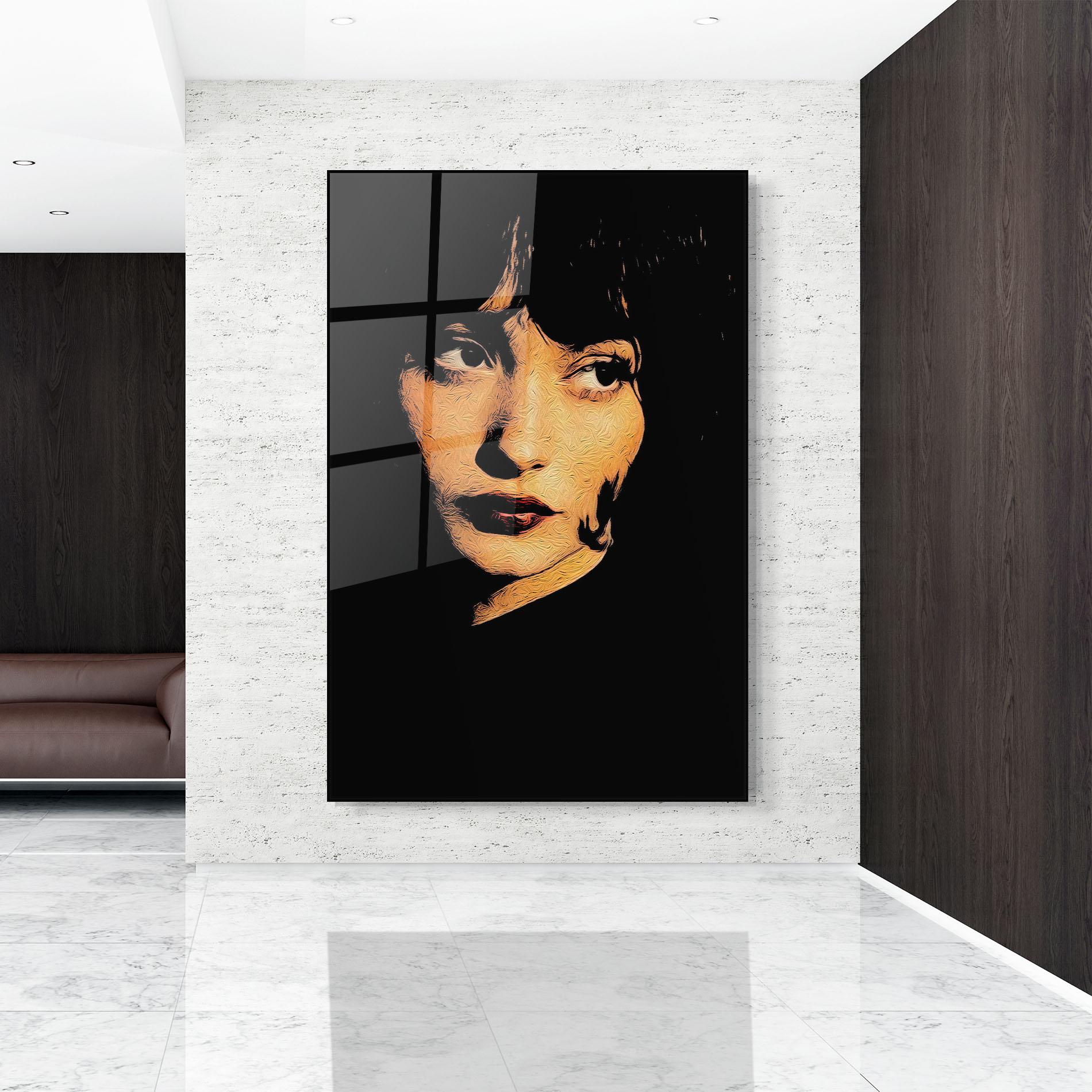 Стъклена картина Light Portrait mockup 9