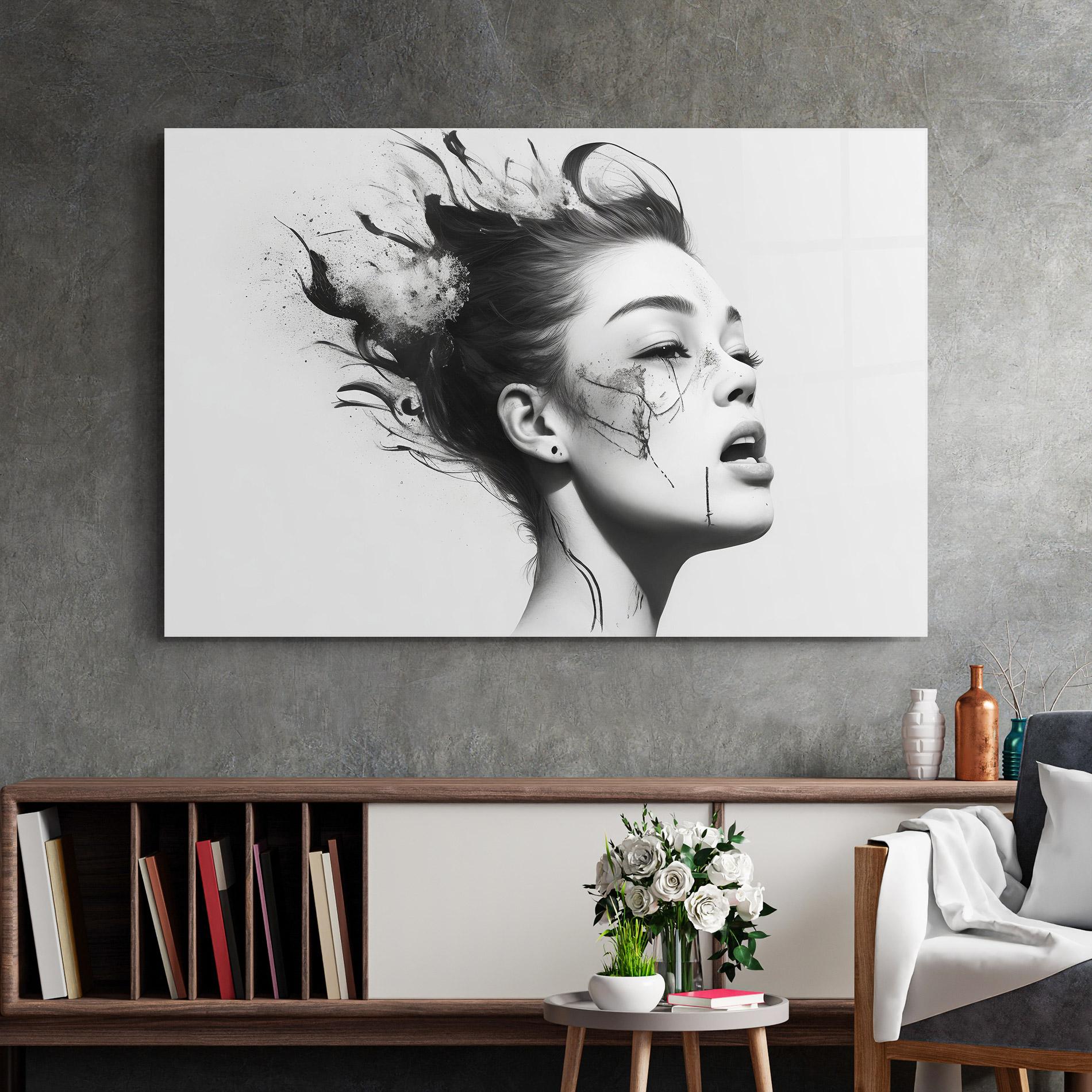 Стъклена картина Freedom mockup 2