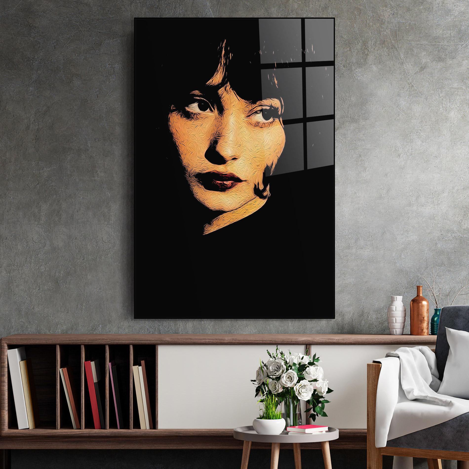 Стъклена картина Light Portrait mockup 2