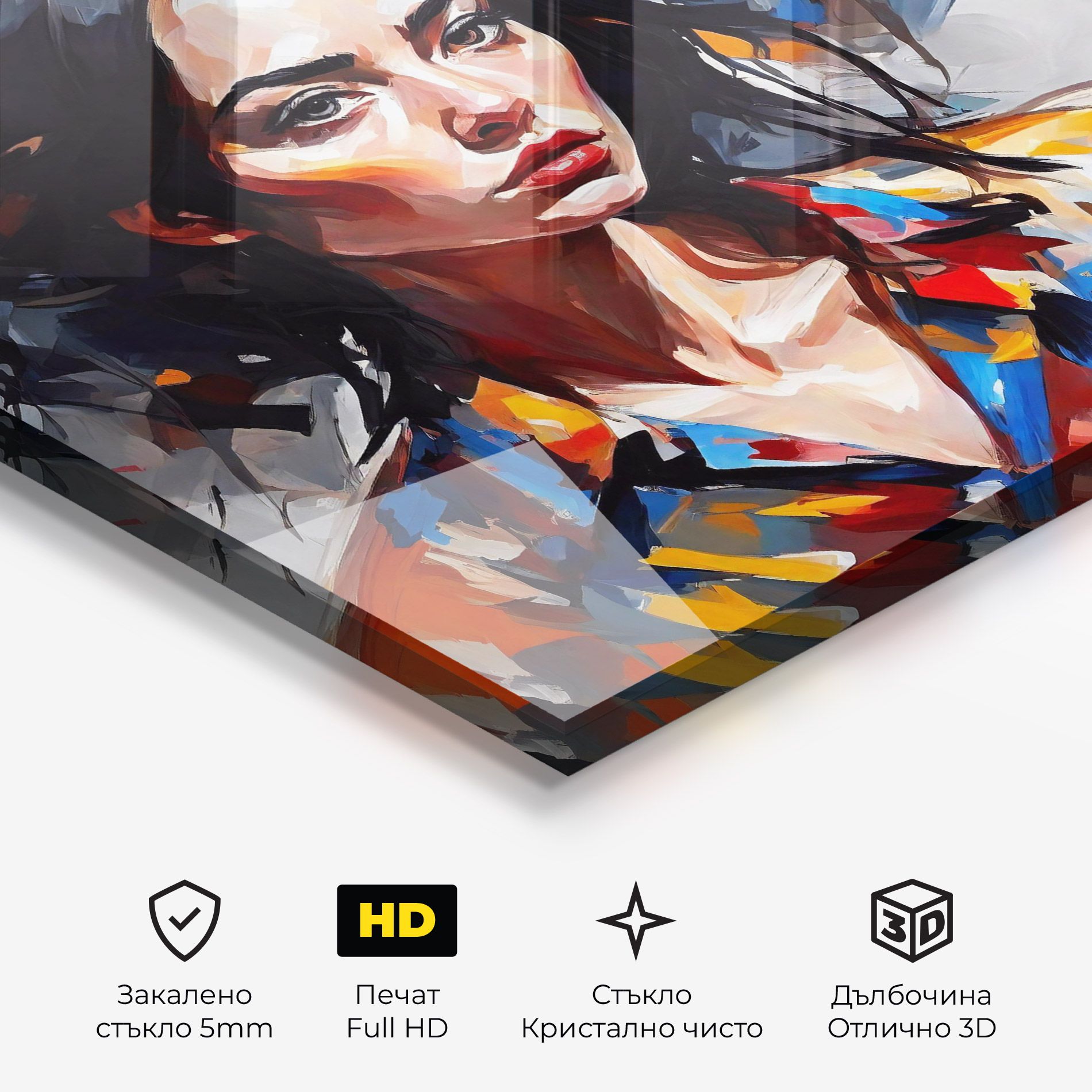Artistic Oil Woman mockup 3