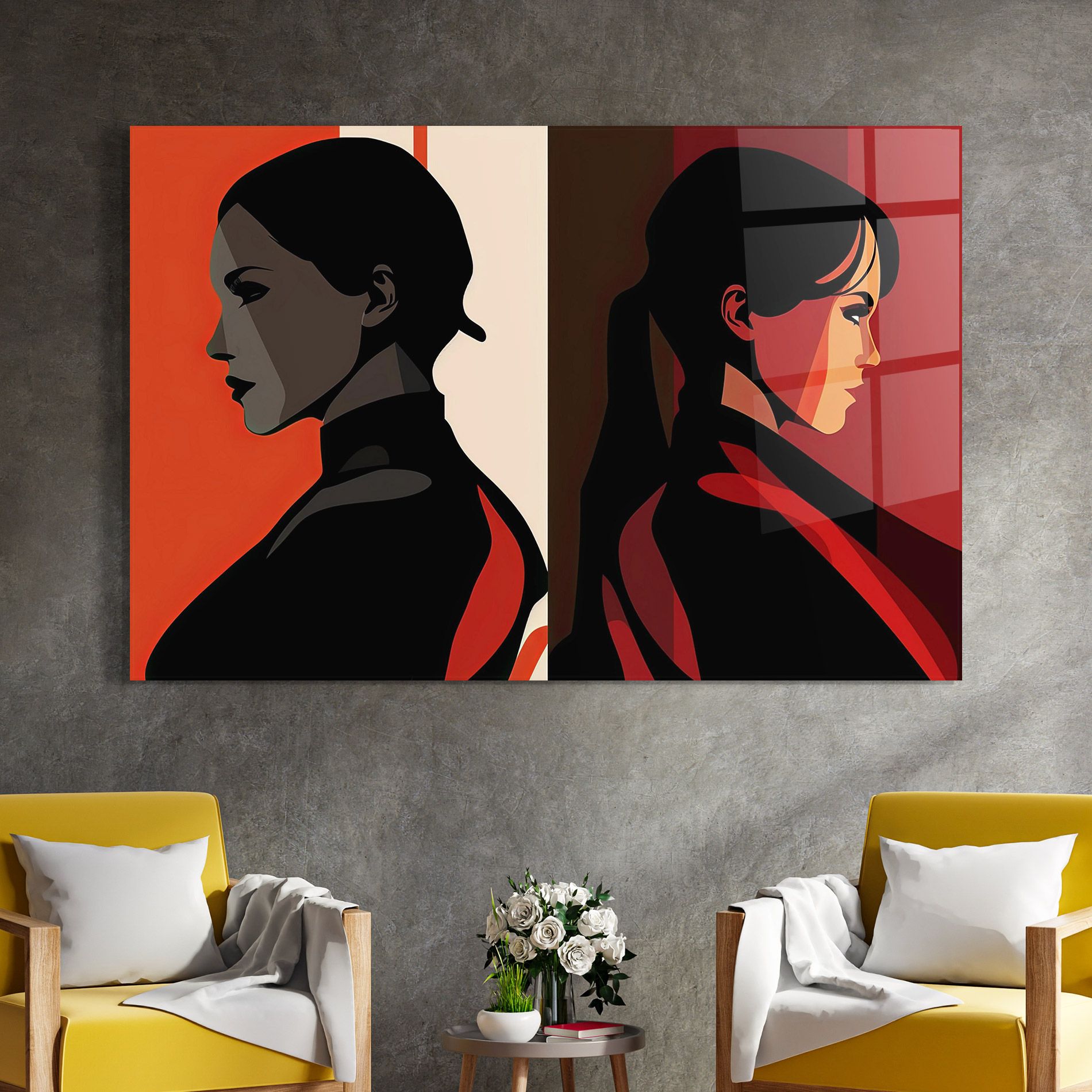 Graphical Portrait mockup 4