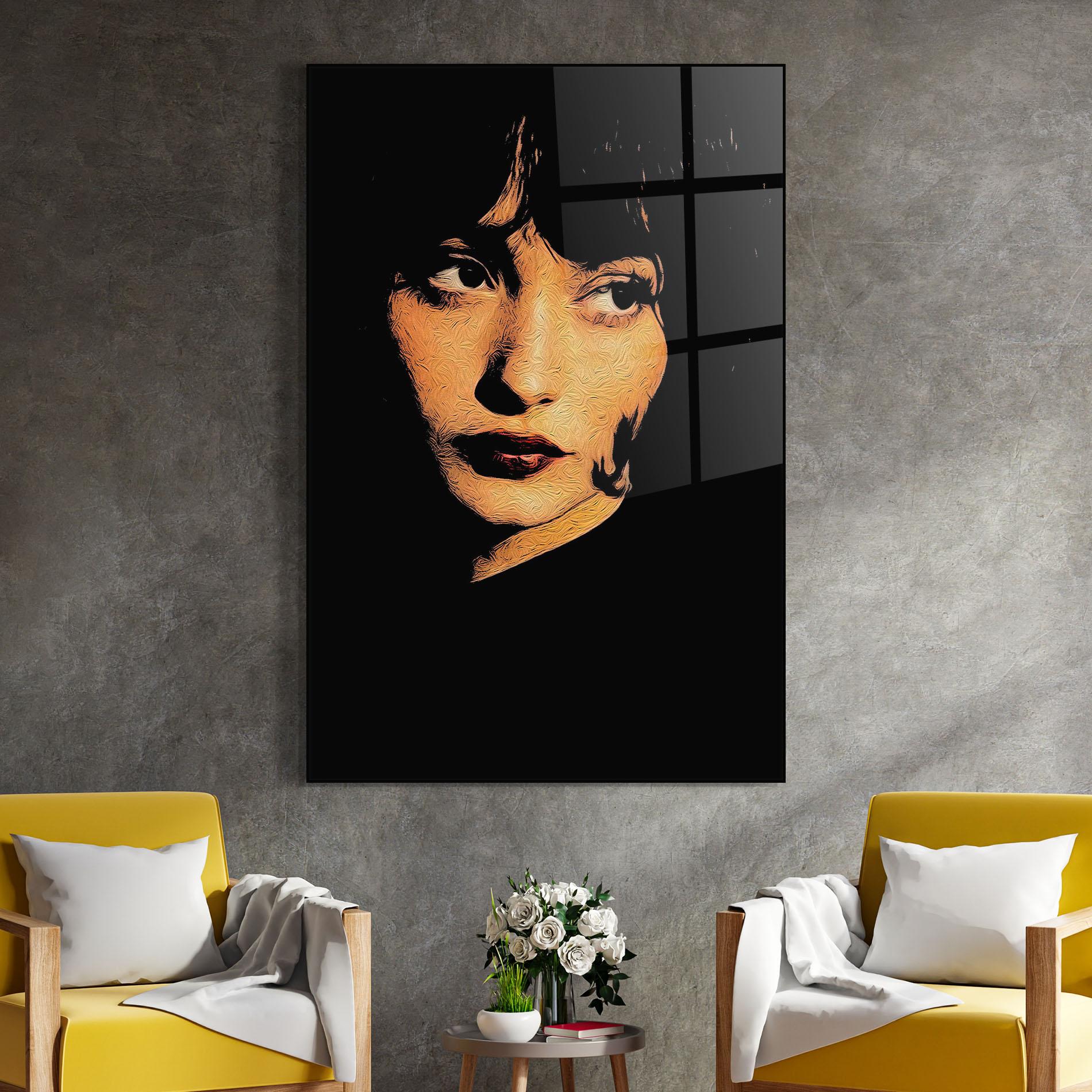 Стъклена картина Light Portrait mockup 4