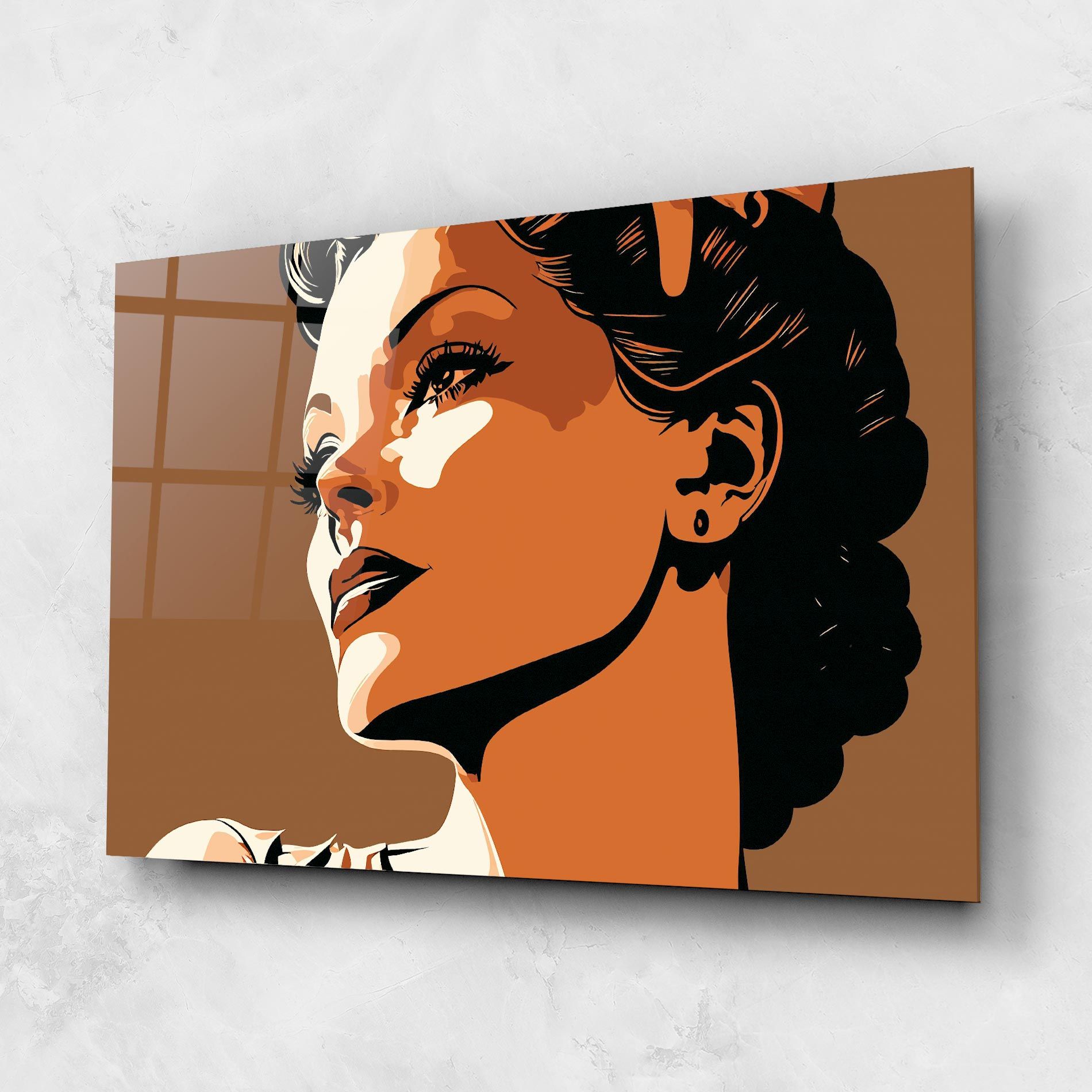 Brown Portrait Lady mockup 1