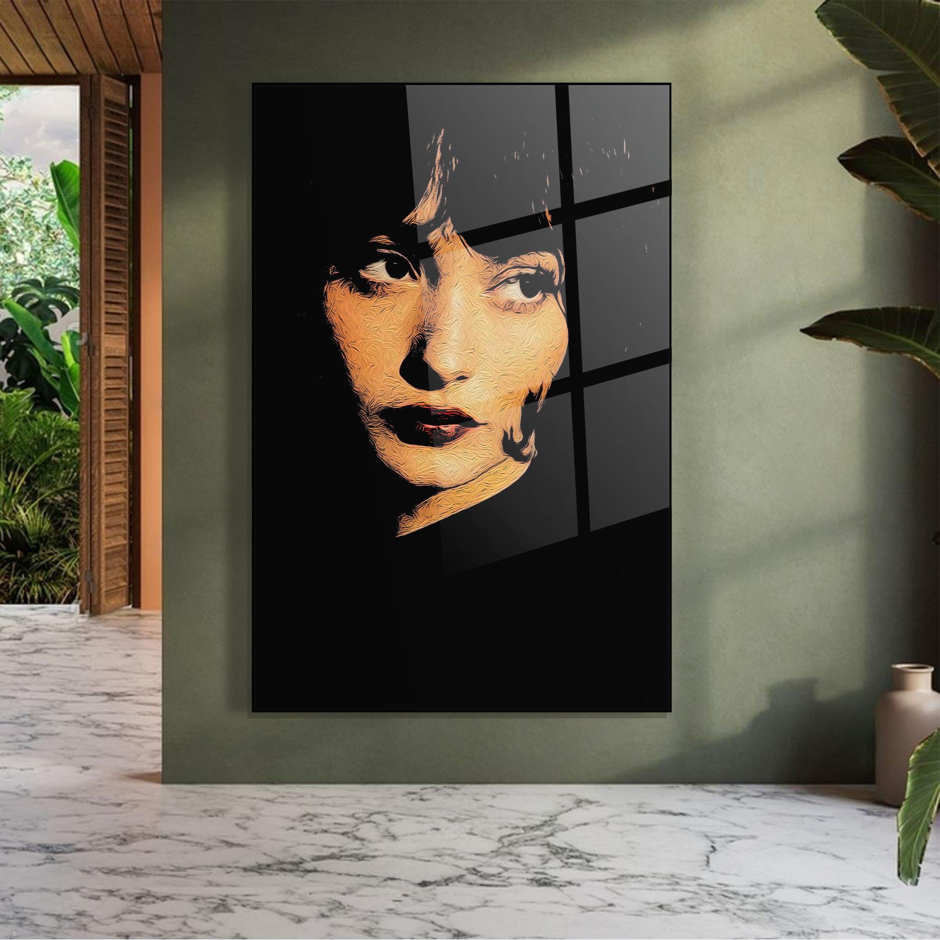 Стъклена картина Light Portrait mockup 7